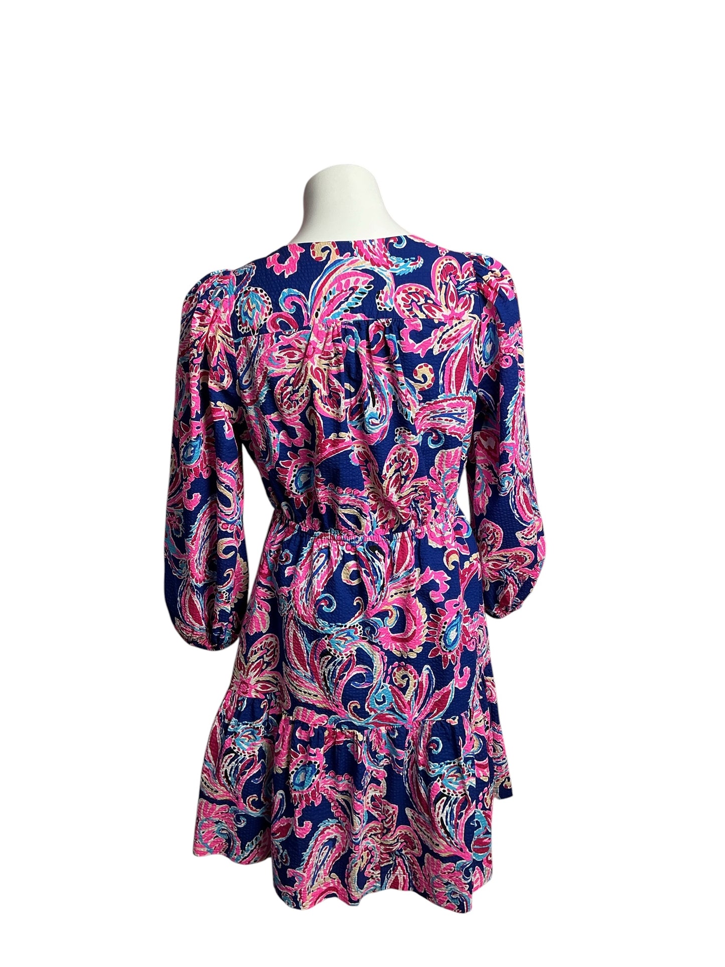 Lilly Pulitzer- Deacon 3/4 Sleeve Dress Multi Fitting About Size 6