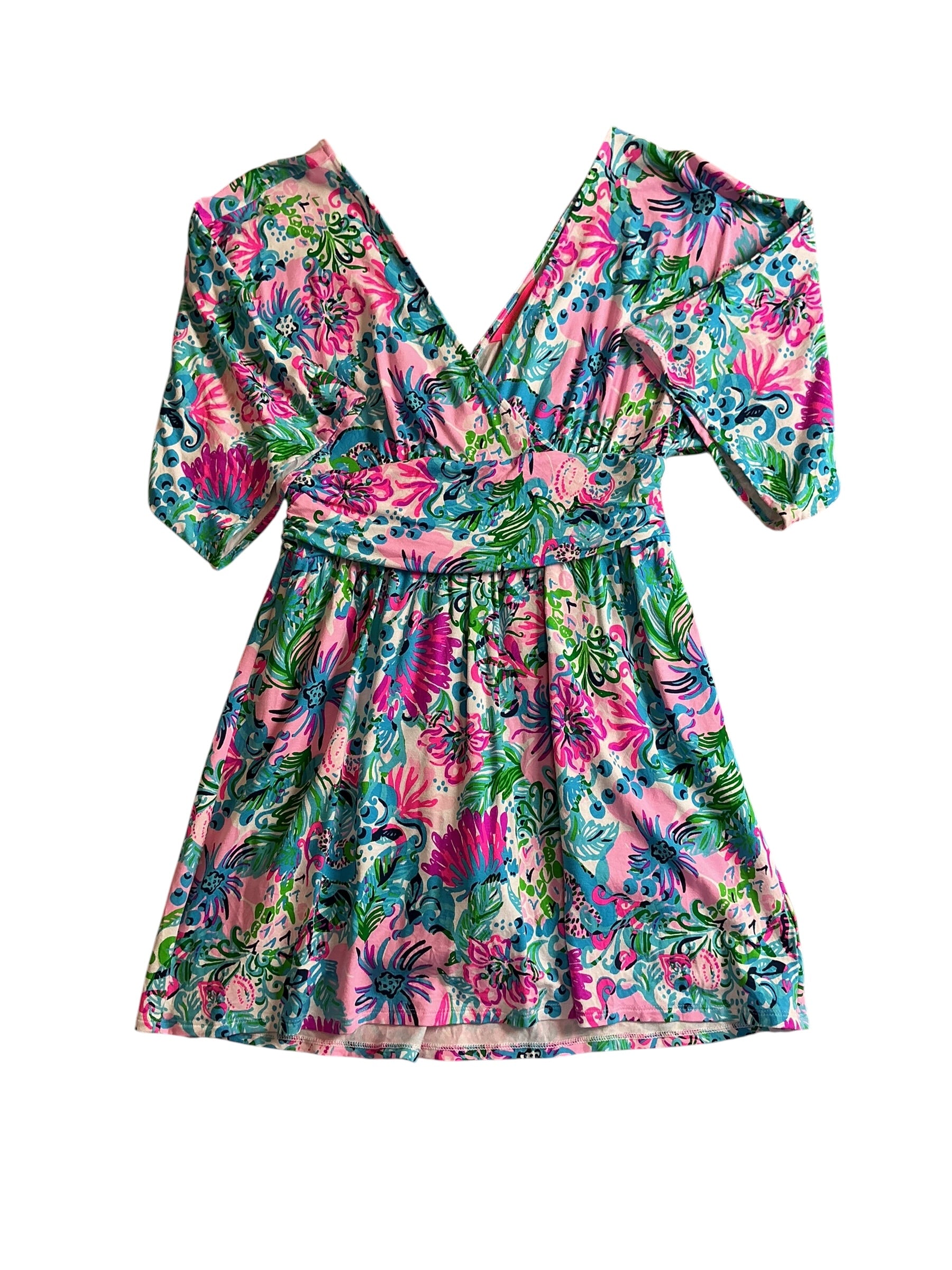 Lilly Pulitzer Parigi Skort Romper - Amalfi Blue Leaf It Wild - Size S