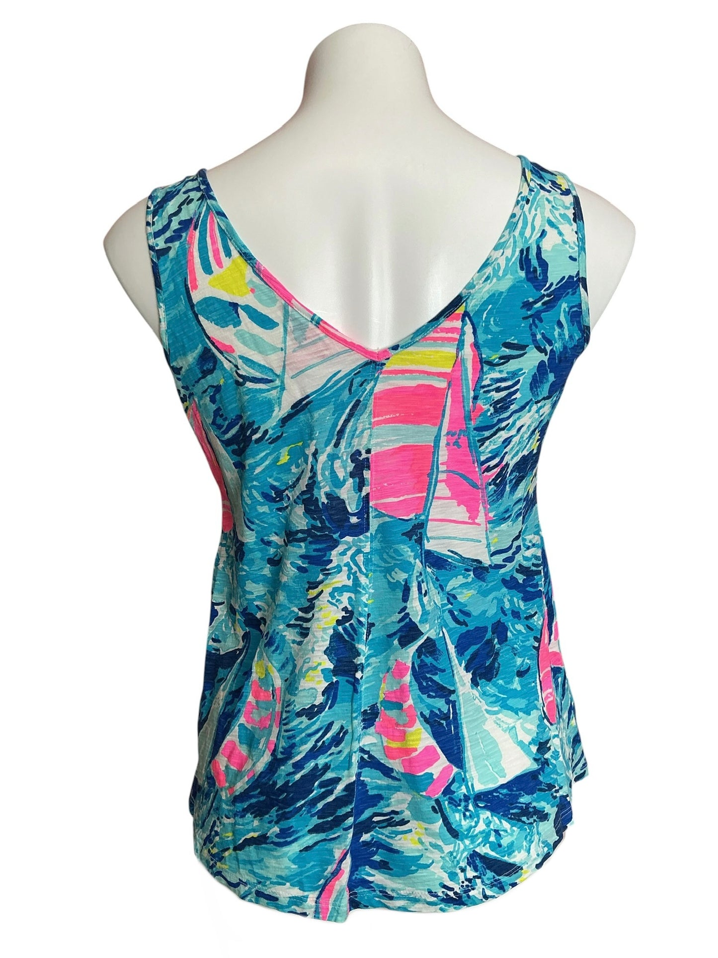 Lilly Pulitzer Gigi Tank Top Hey Bay Bay - Size S