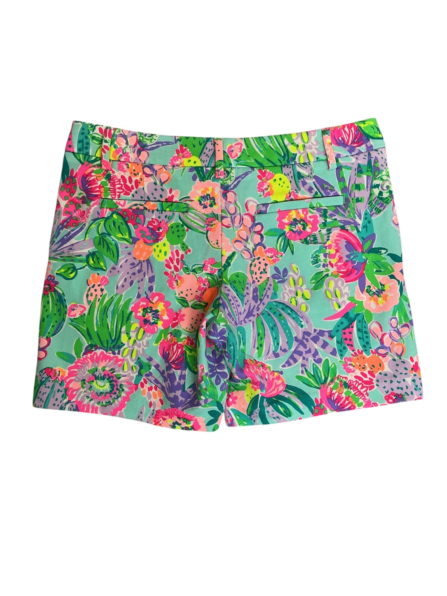 Lilly Pulitzer Jayne Knit Shorts Me And My Zesty - Size 6