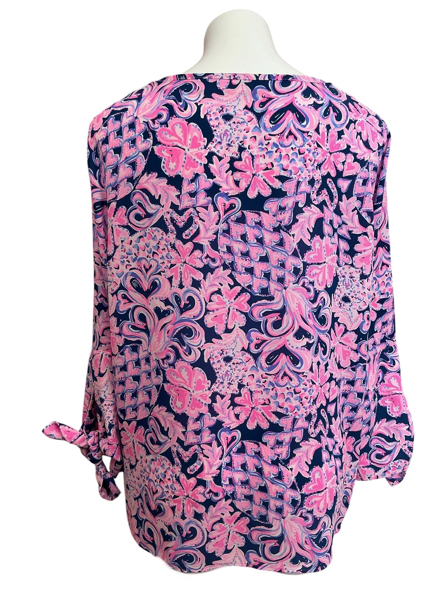 Lilly Pulitzer Langston Top Love You Bunches - Size XL