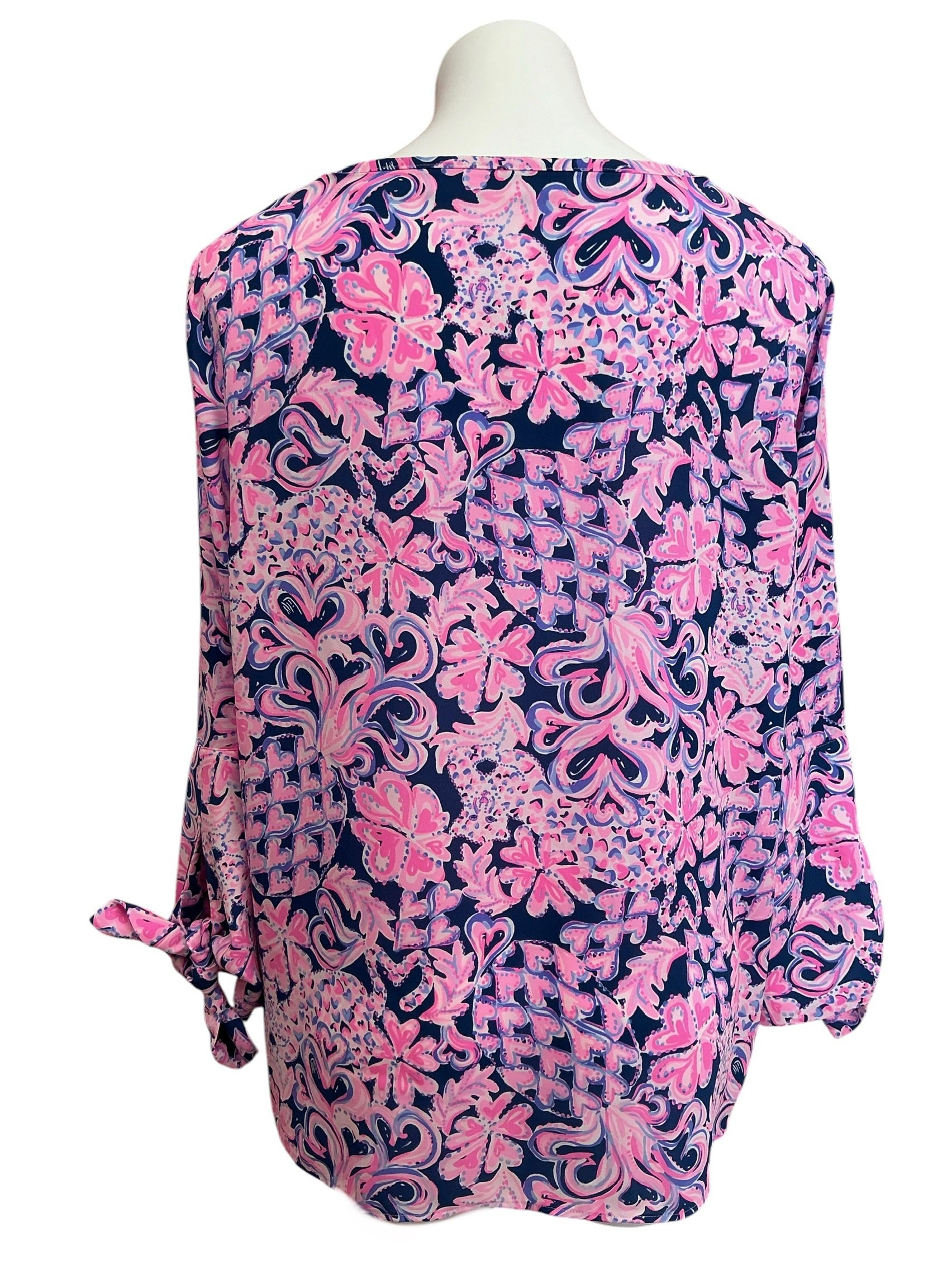 Lilly Pulitzer Langston Top Love You Bunches - Size XL