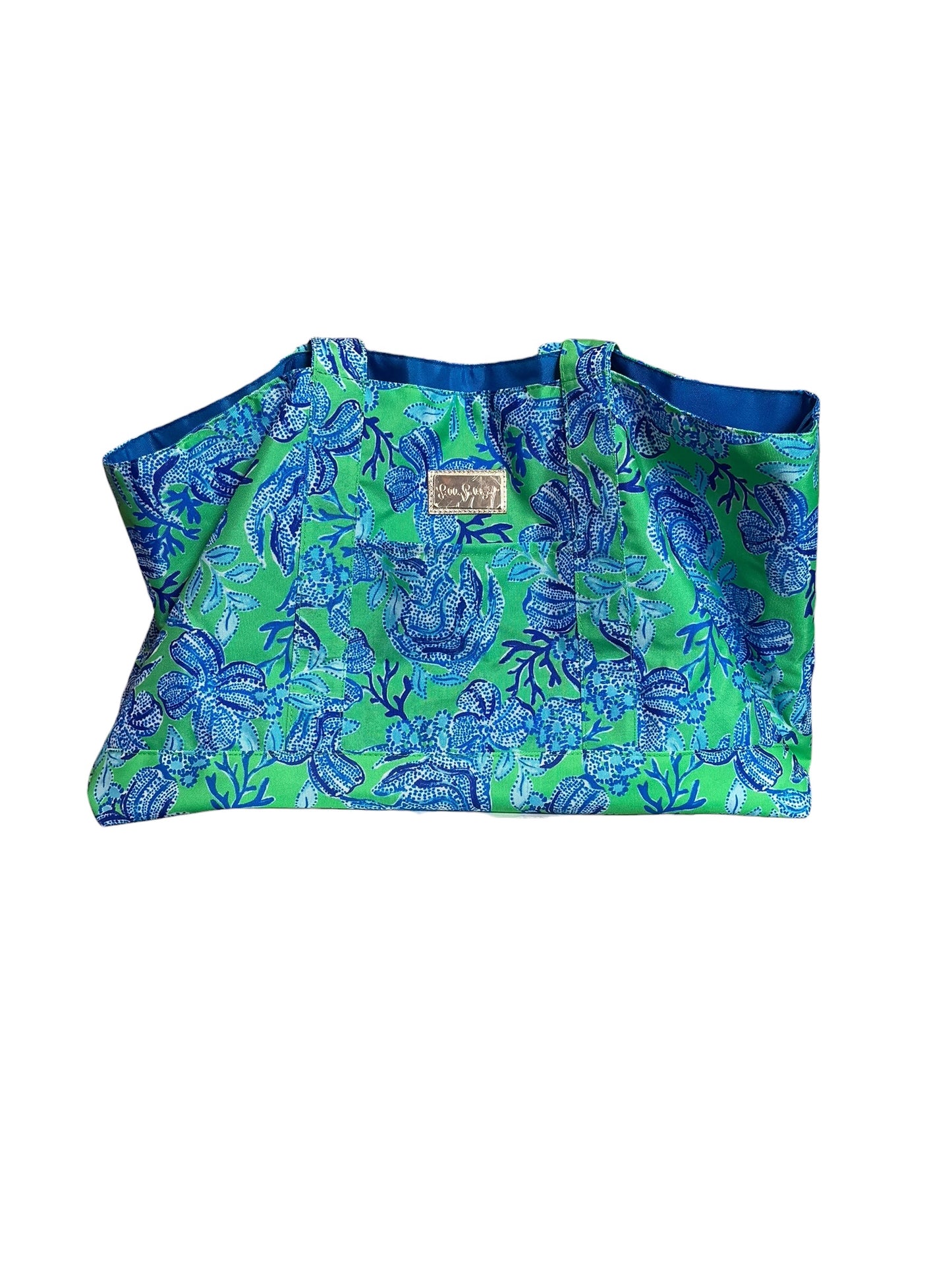Lilly Pulitzer Pool Tote With Pouch Cabana Green Keepin It Reel