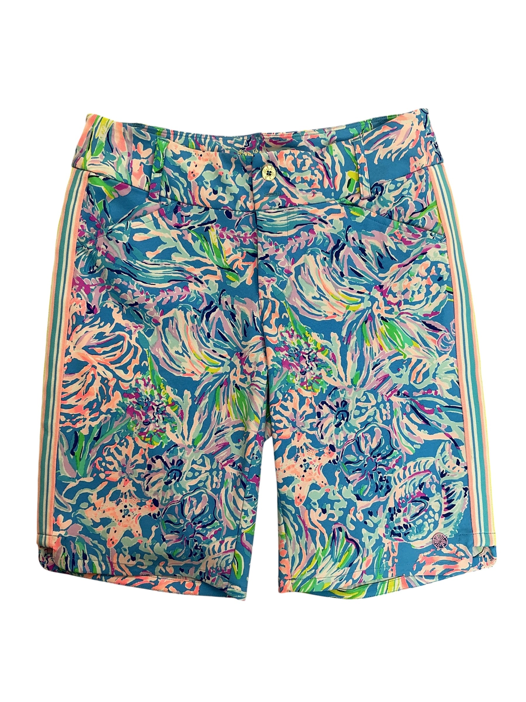 Lilly Pulitzer NWT Bettina UPF 50+ Golf Shorts Multi All Together Now - Size 4