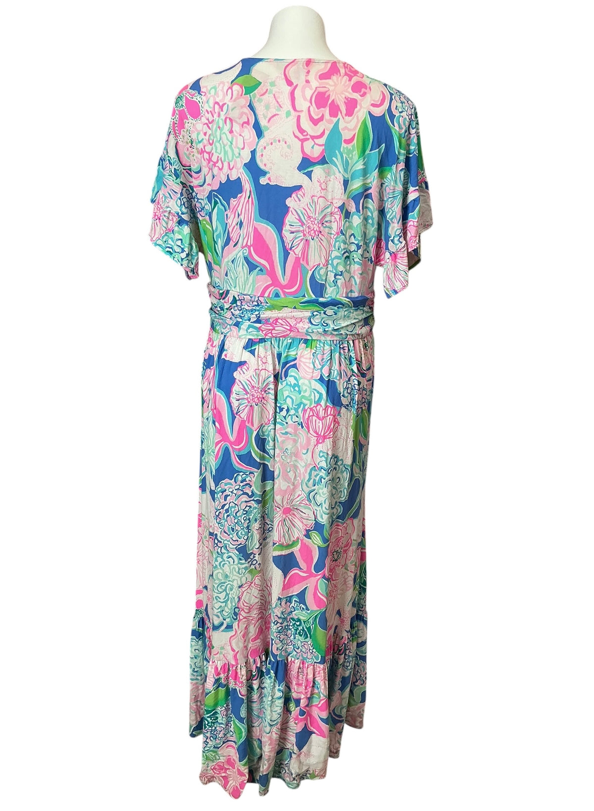 Lilly Pulitzer Jessi Midi Dress Peony For Your Thoughts - Size XL