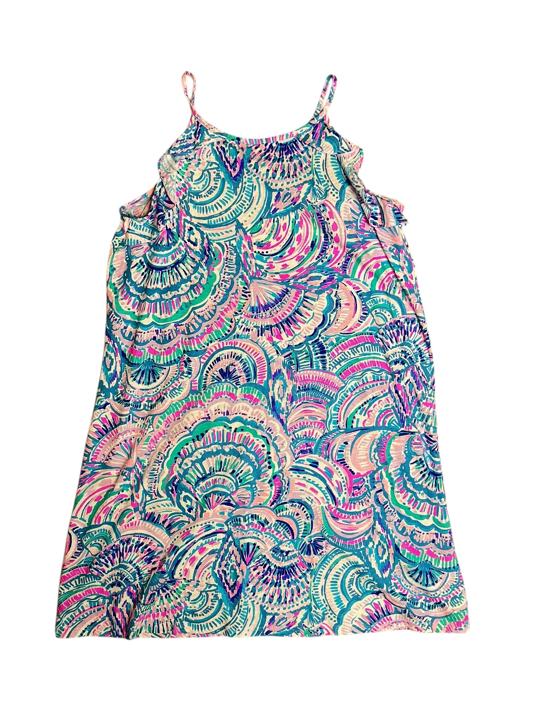 Lilly Pulitzer Mini Billie Ruffle Dress Happy as a Clam - Size XL (12-14)