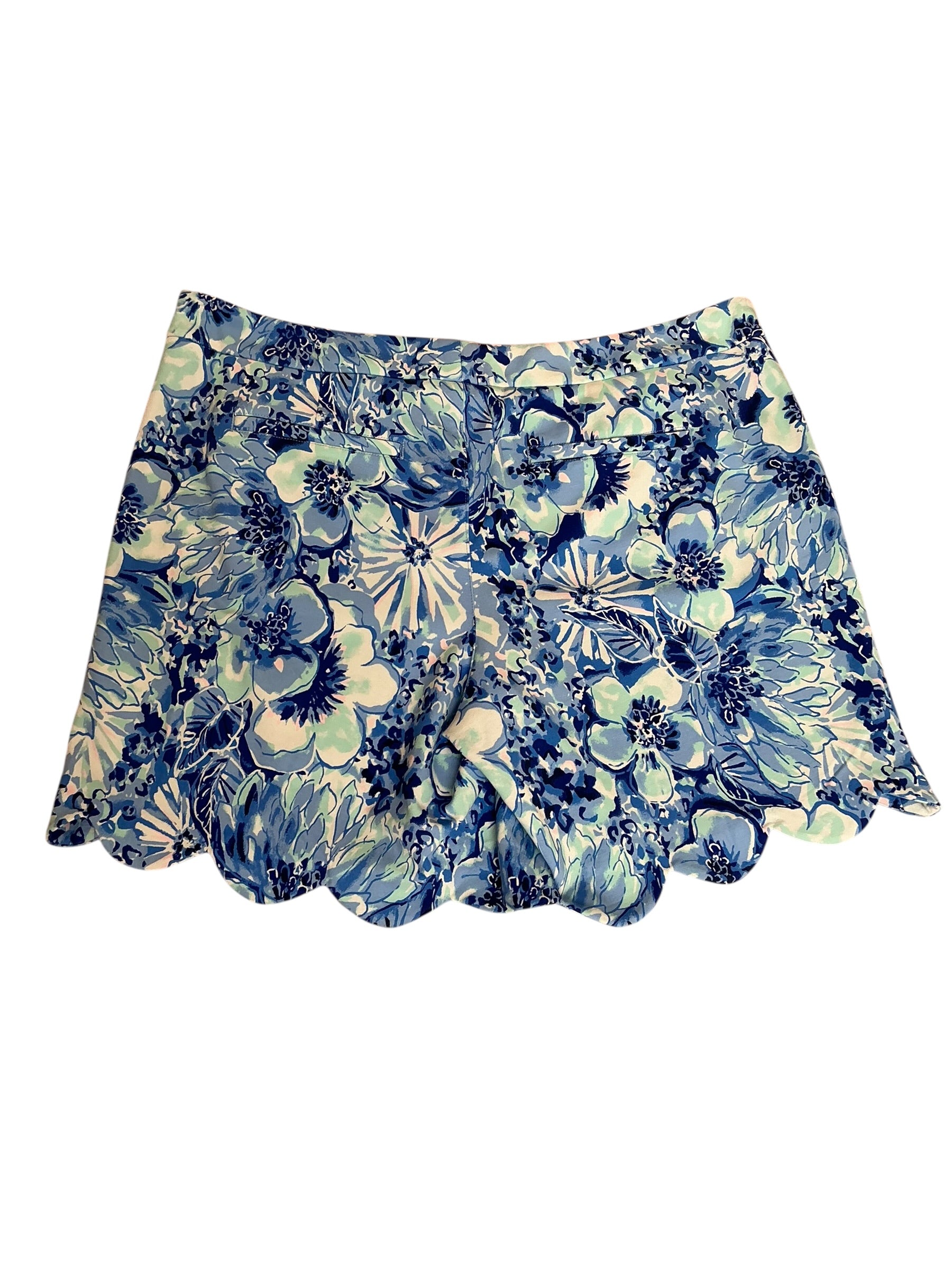 Lilly Pulitzer NWT Darci Knit Short Costal Blue Catch N Keep Small - Size 14