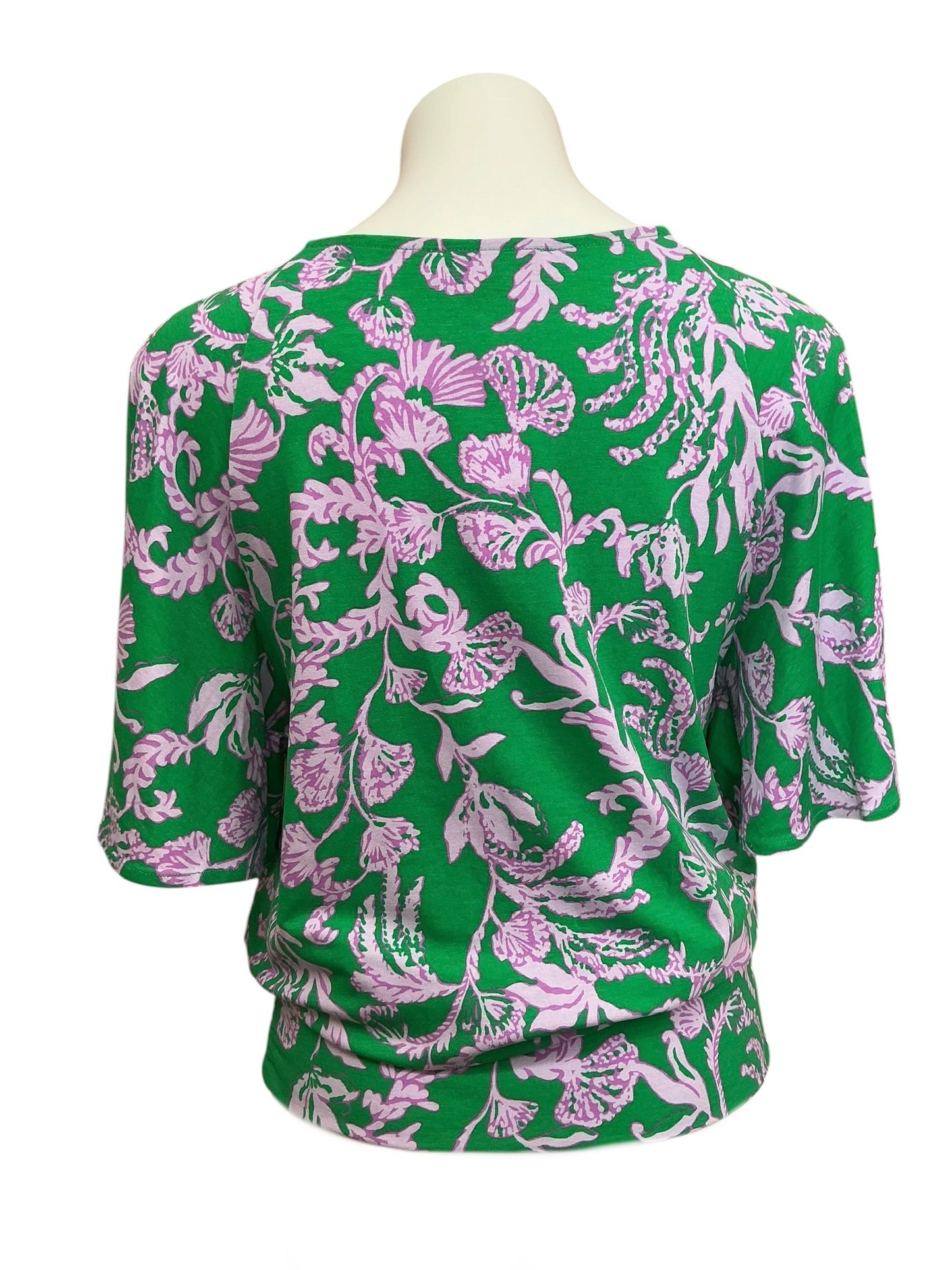 Lilly Pulitzer Albins Knit Top Brazilian Green Salty Sandbar - Size S