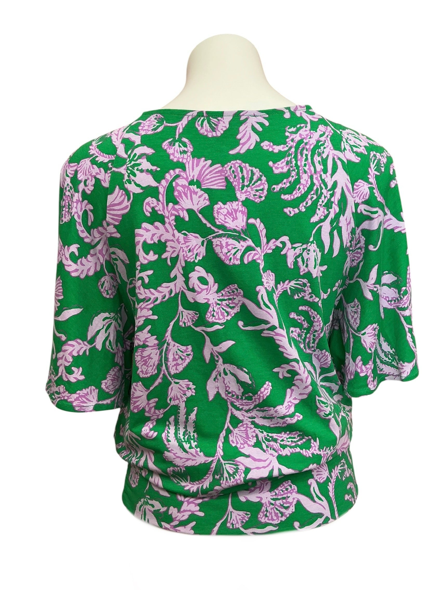 Lilly Pulitzer Albins Knit Top Brazilian Green Salty Sandbar - Size S