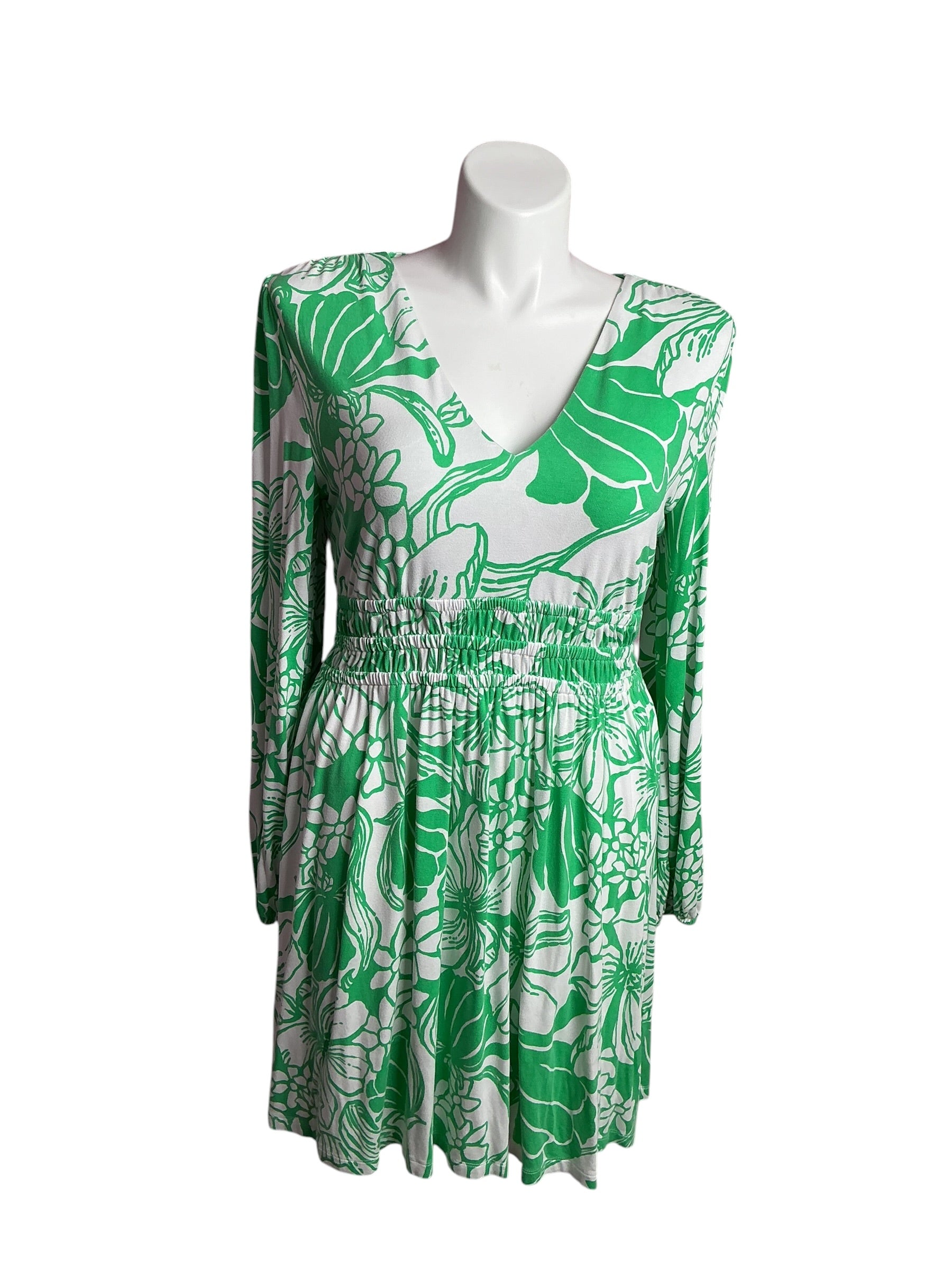 Lilly Pulitzer- Calla Long Sleeve Dress Spearmint Oversized Kiss My Tulips Size XL