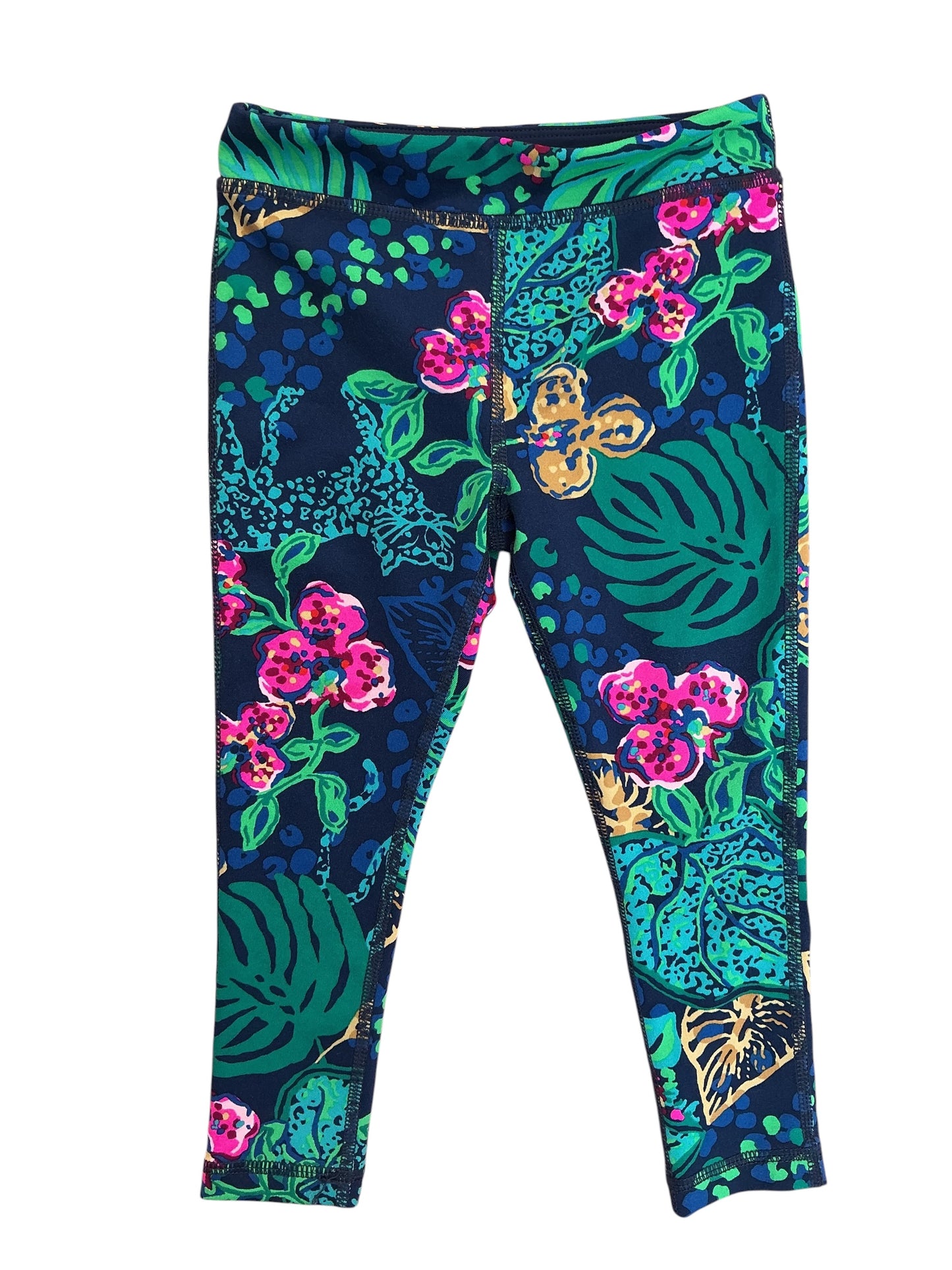 Lilly Pulitzer Kids Girls Maia Leggings Life Of The Party - Size XS 2-3