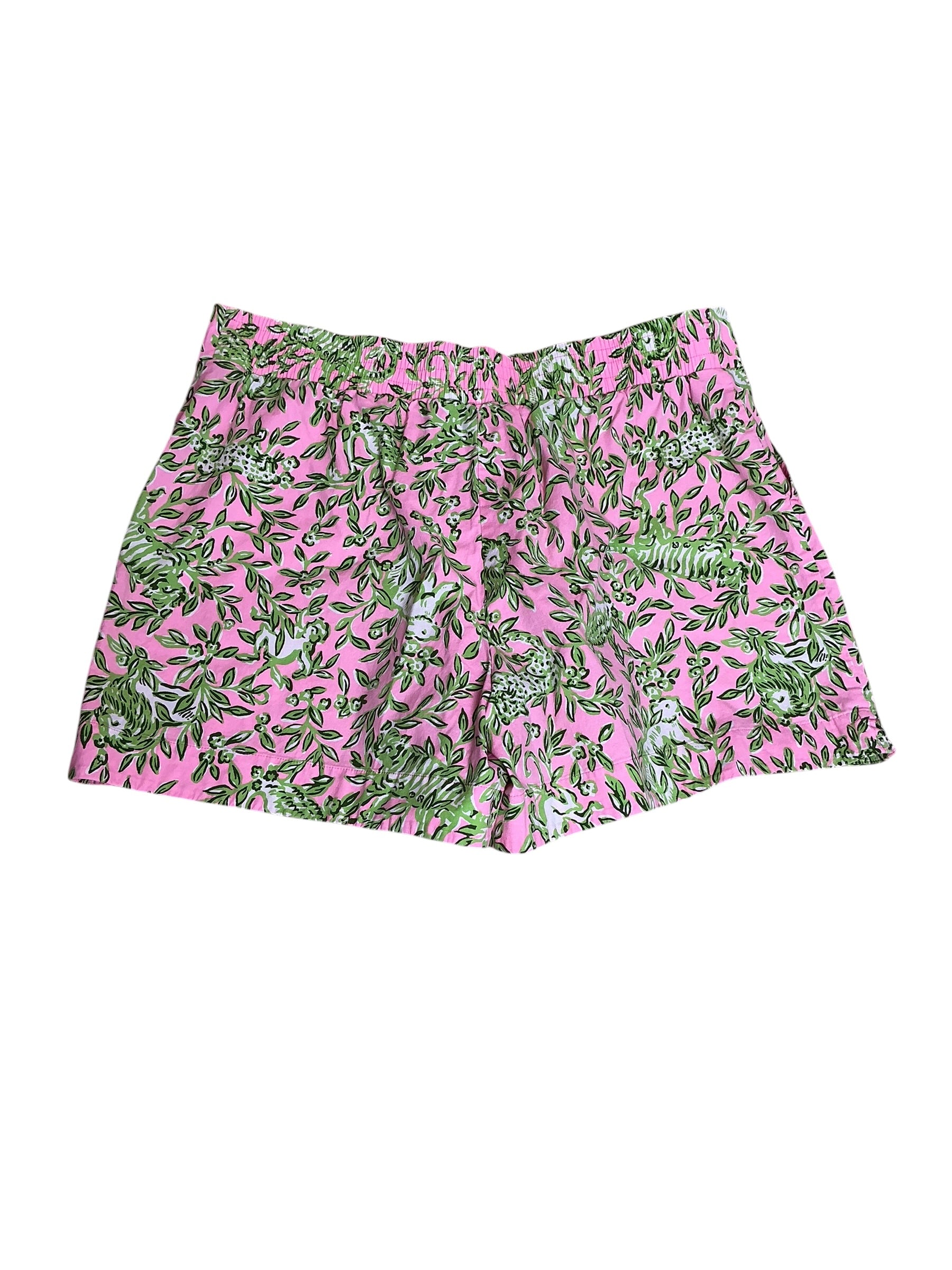 Lilly Pulitzer Callahan Short Rousseau Pink Mane Character Energy - Size XL