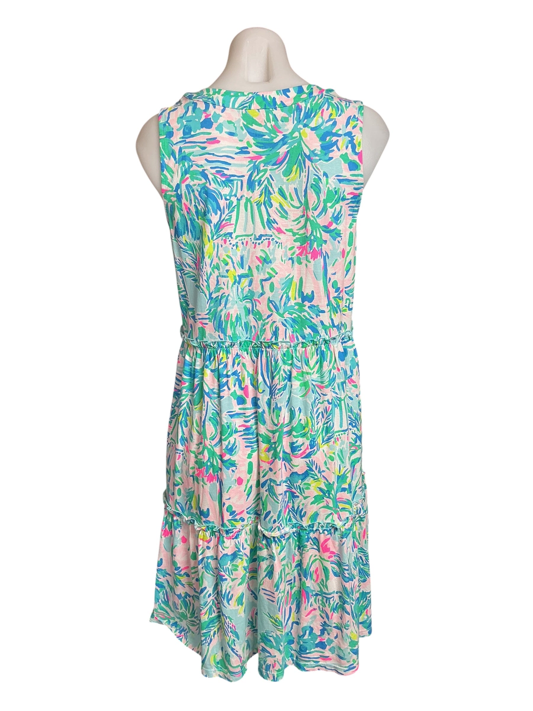 Lilly Pulitzer Lorina Swing Dress - Blue Ibiza Cabana Cocktail - Size S