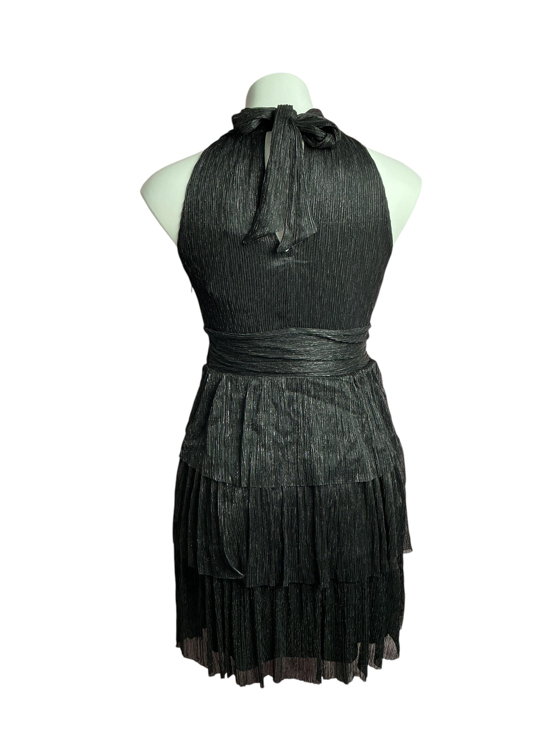 Lilly Pulitzer- NWT Wyn Dress Noir Metallic Knit Crinkle Size 0