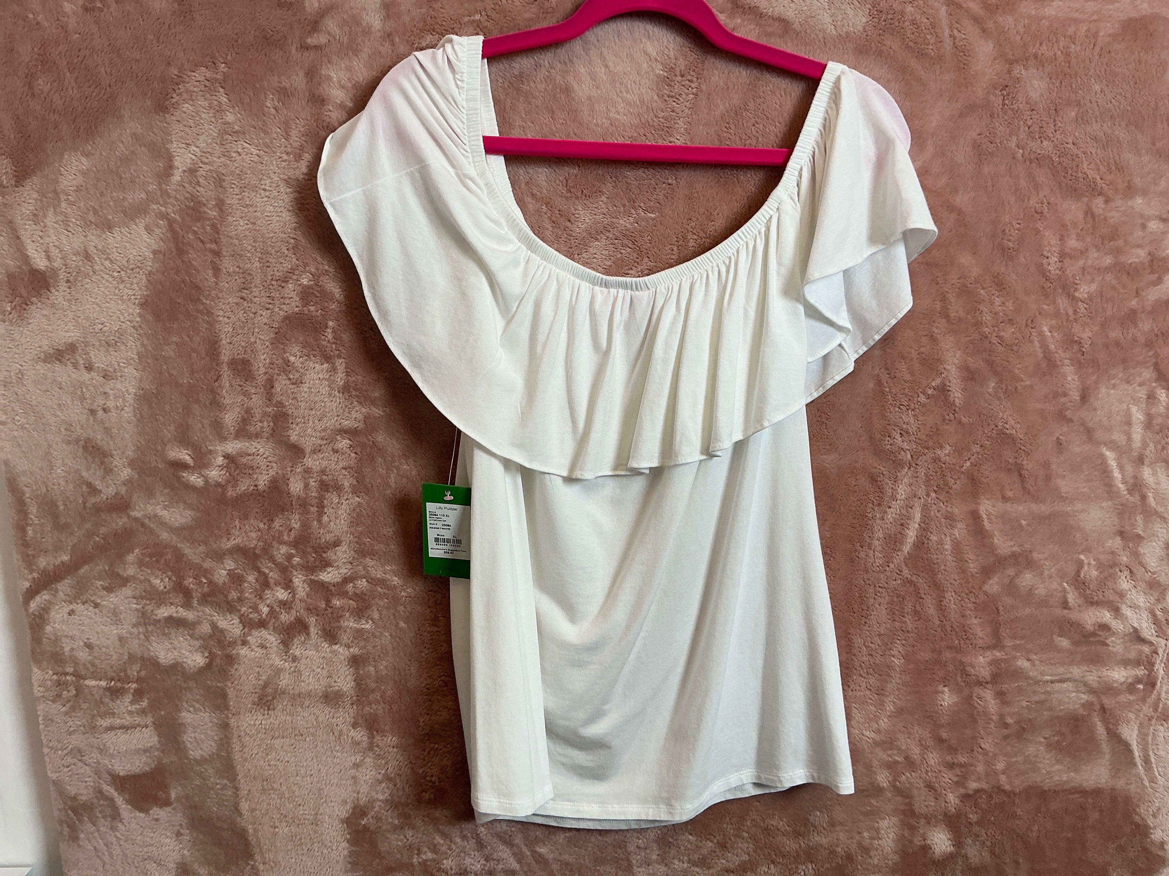 Lilly Pulitzer Top NWT - La Fortuna Top - Resort White - Size XL