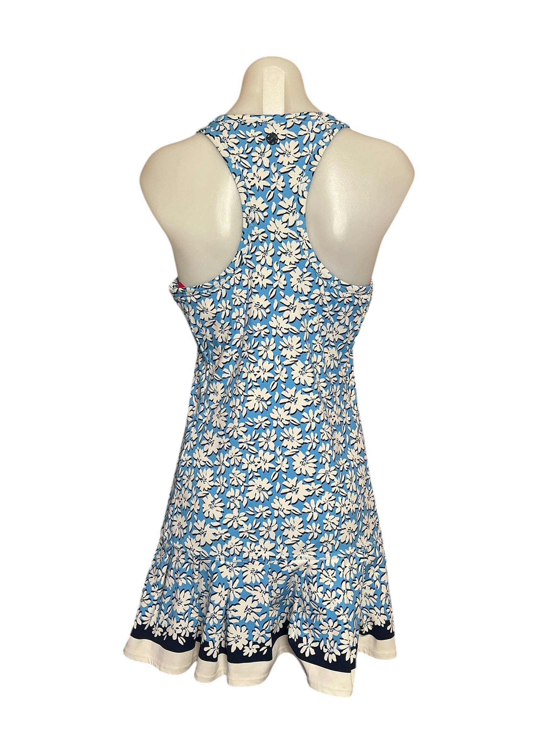 Lilly Pulitzer Ace Active Dress - Lunar Blue Palm Beach Petals - Size S