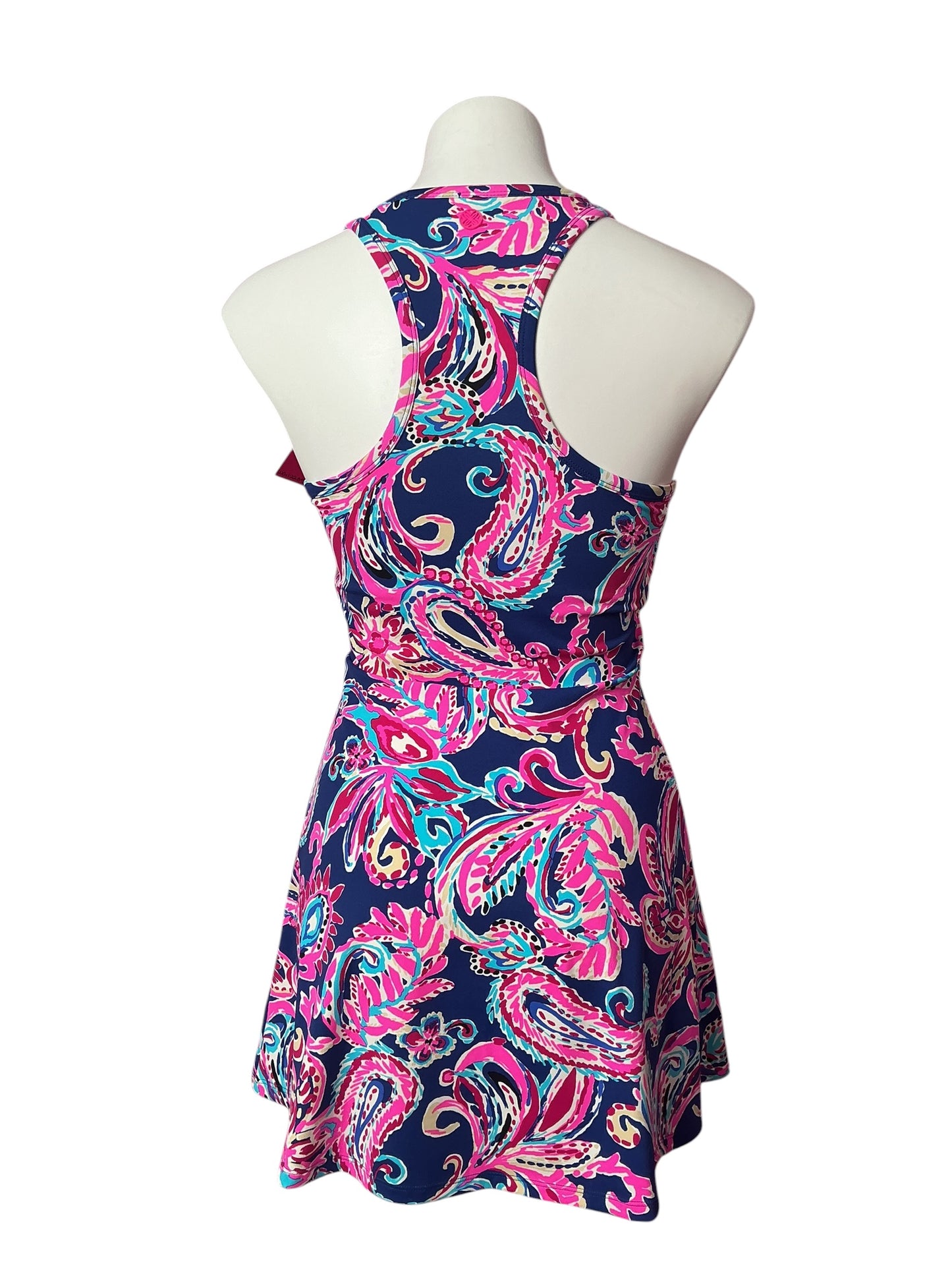 Lilly Pulitzer NWT Forehand Active Dress UPF 50+ Multi Flitting About - Size XS