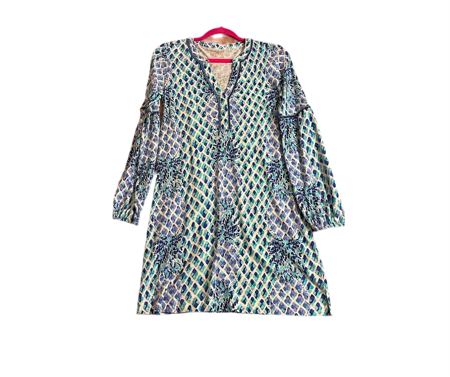 Lilly Pulitzer Joy dress in the "Toe In Blue White Pineapples" print - Size XS