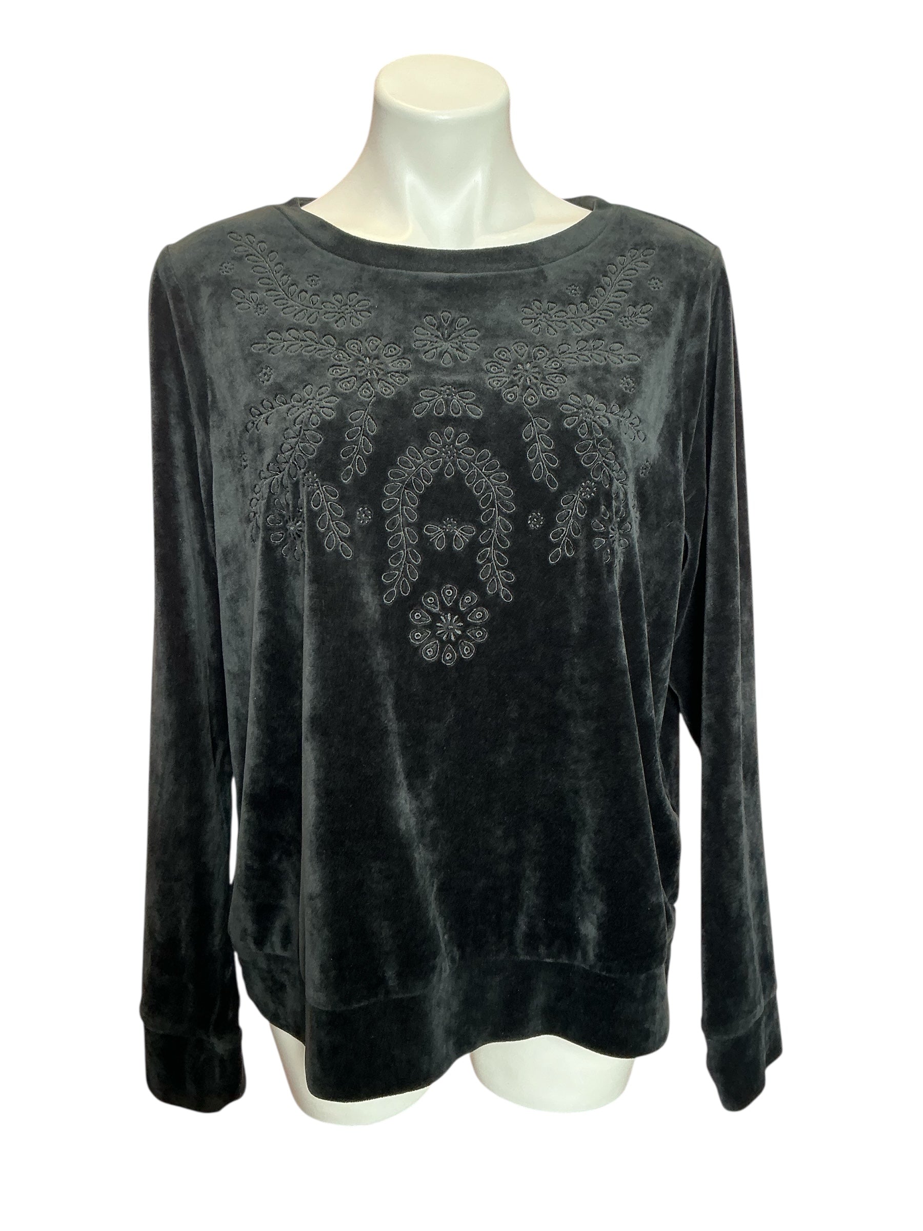 Lilly Pulitzer Rami Velour Jacket Black Onyx - Size XL