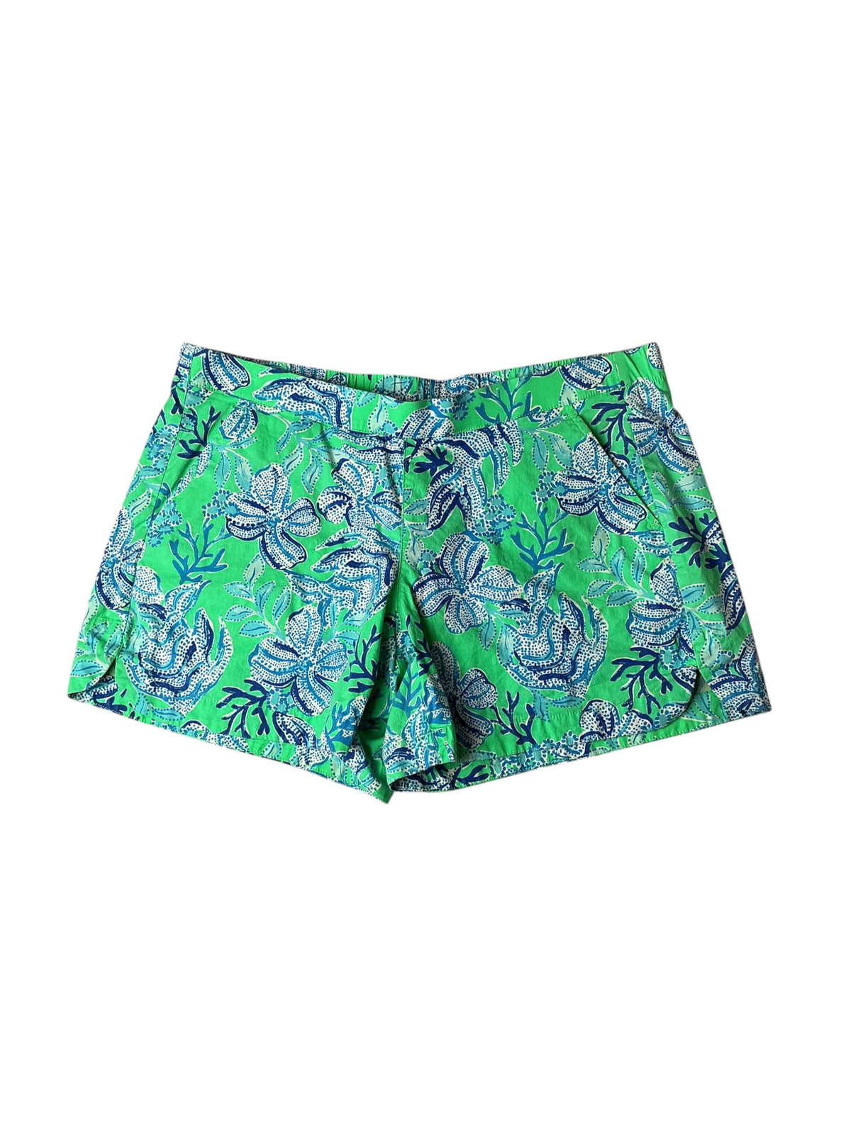 Lilly Pulitzer Ocean View Shorts Keepin It Reel - Size S
