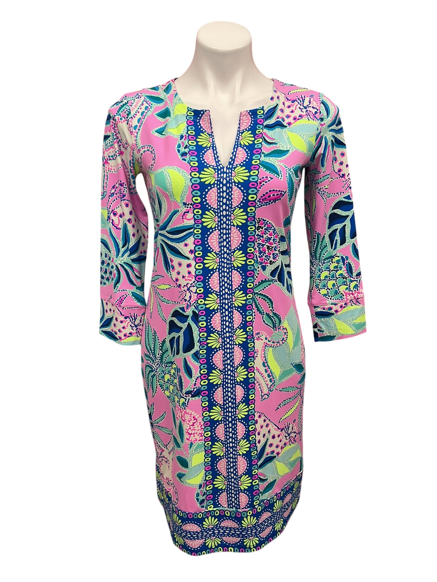 Lilly Pulitzer NWT UPF 50+ Nadine Dress Lilac Rose Chica Ticas Engineered ChillyLilly - Size S