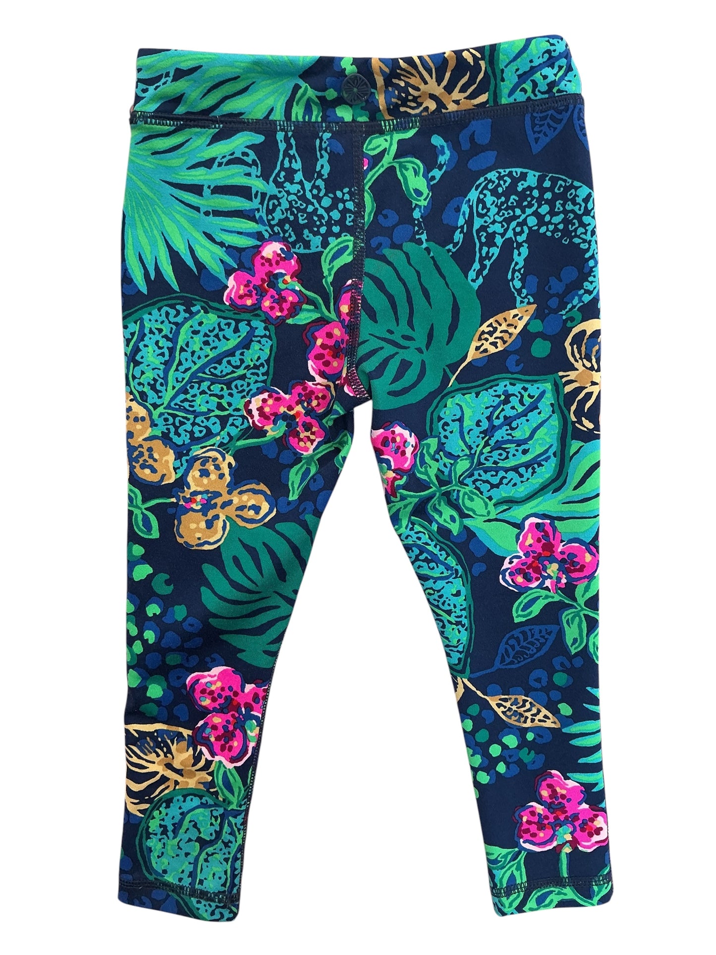 Lilly Pulitzer Kids Girls Maia Leggings Life Of The Party - Size XS 2-3