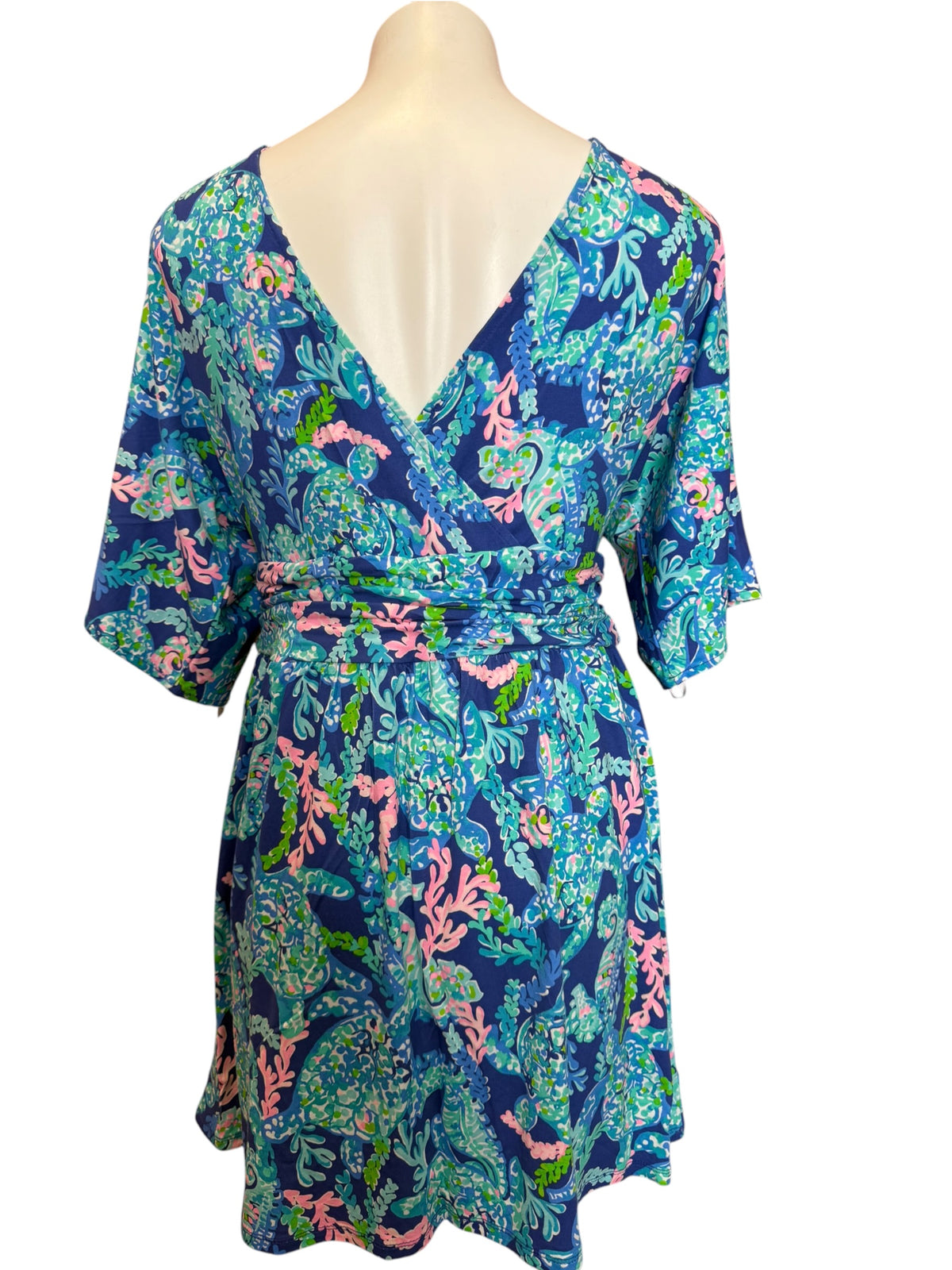 Lilly Pulitzer NWT Parigi Skort Romper Corsica Blue Turtle Villa - Size L