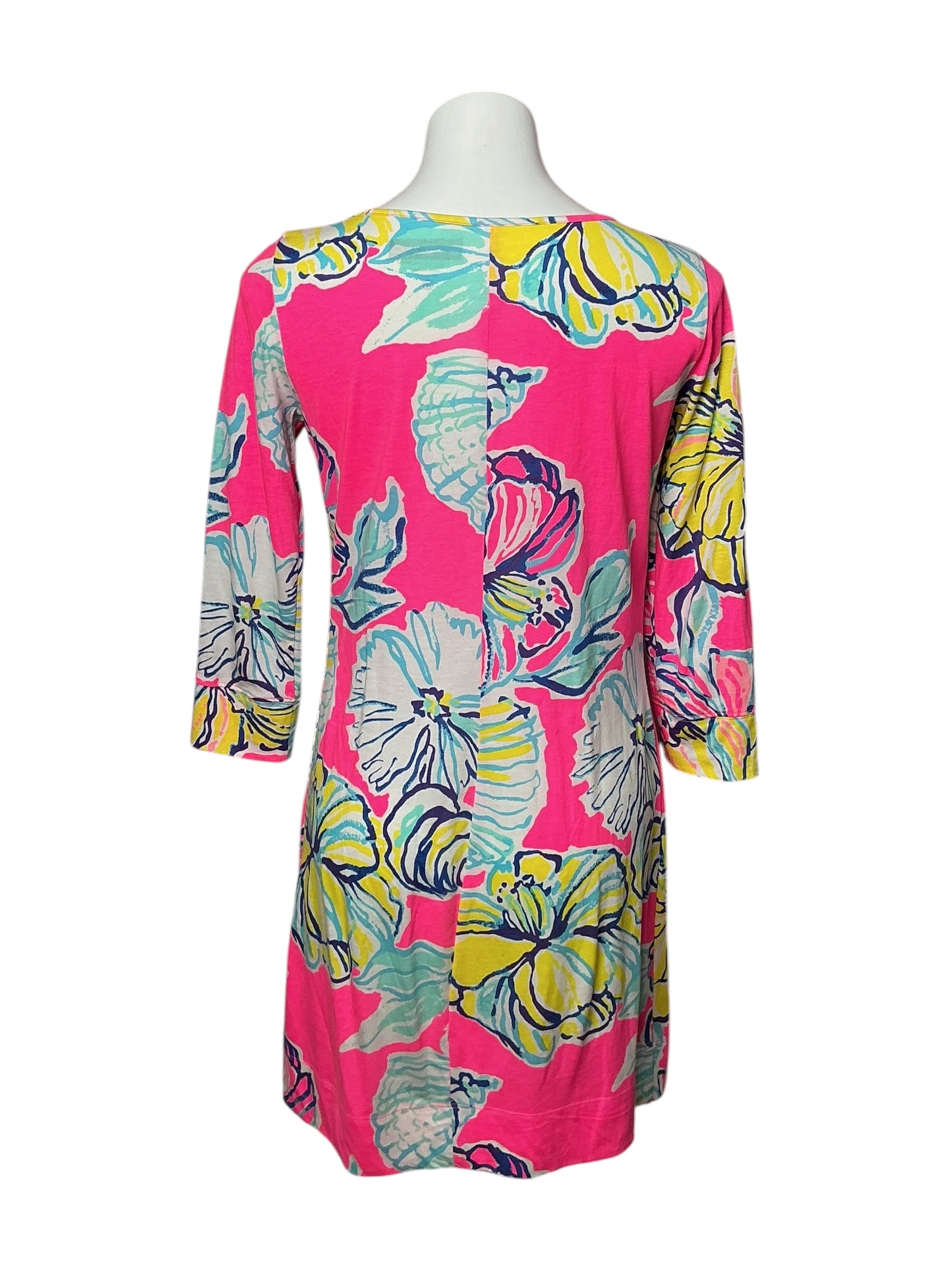 Lilly Pulitzer Marlowe Boatneck T-Shirt Dress Swept by the Tides - Size S