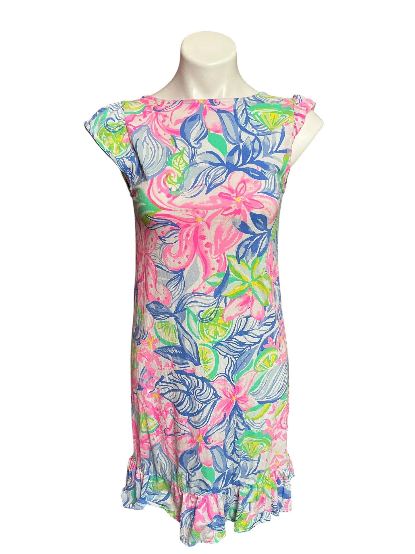 Lilly Pulitzer Rejina Dress Multi Havana Cocktail - Size XS
