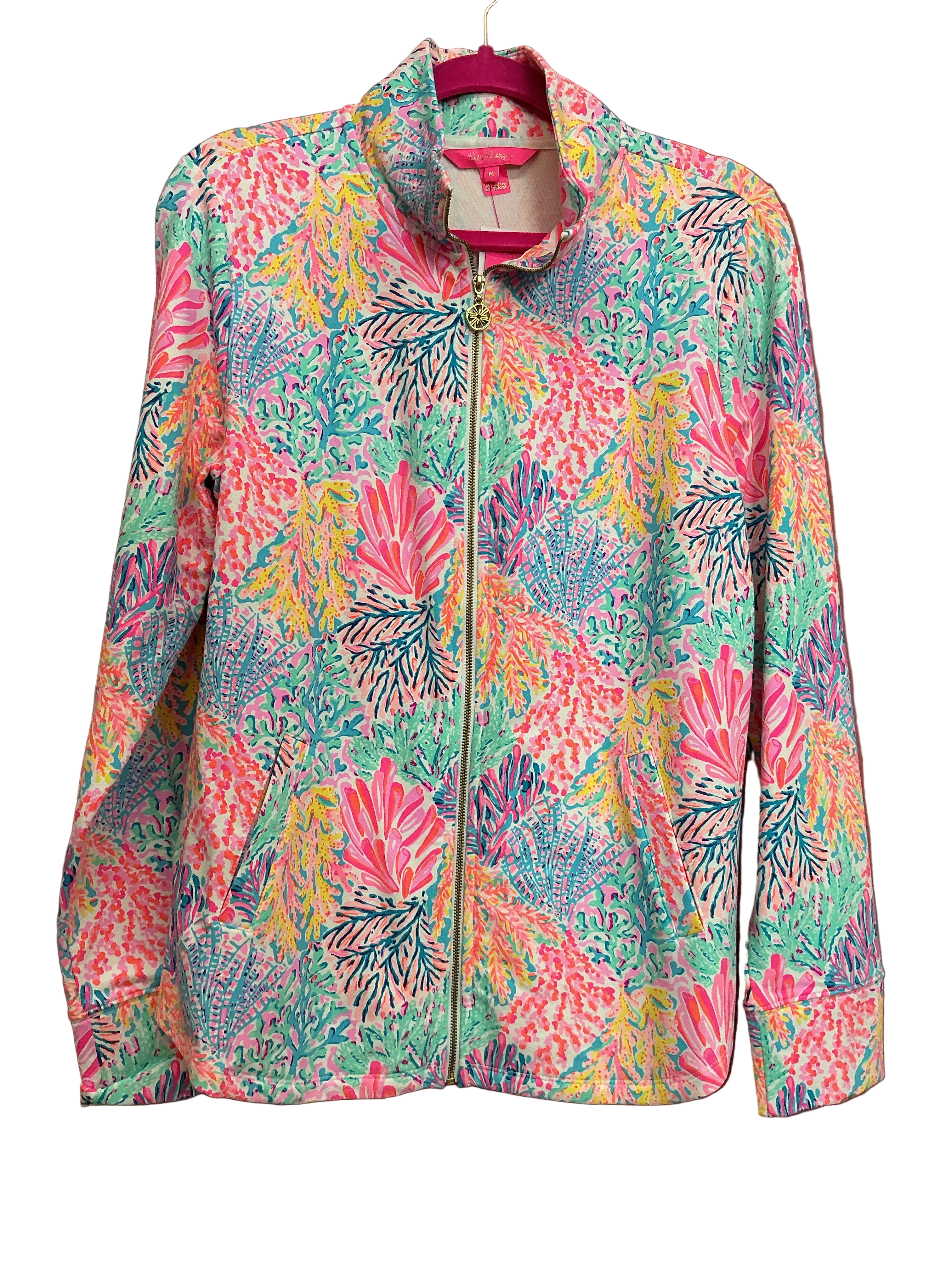 Lilly Pulitzer  NWT - Leona Zip Up - Multi - Splashdance - Size M