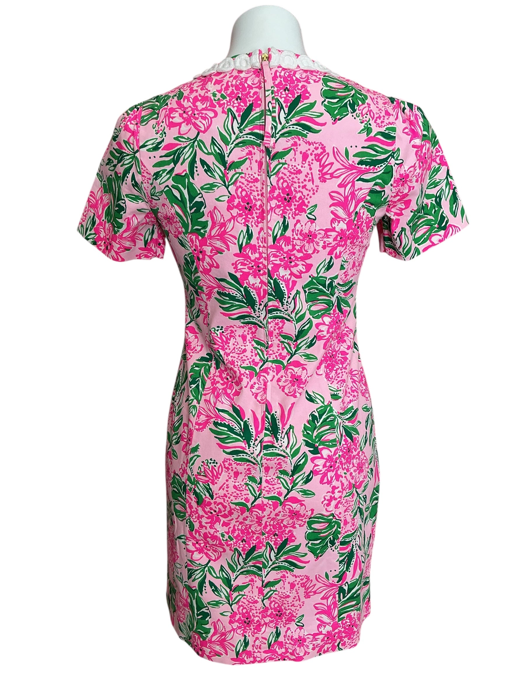 Lilly Pulitzer NWT Mila Short-Sleeve Stretch Dress Conch Shell Pink Koala La La - Size 0