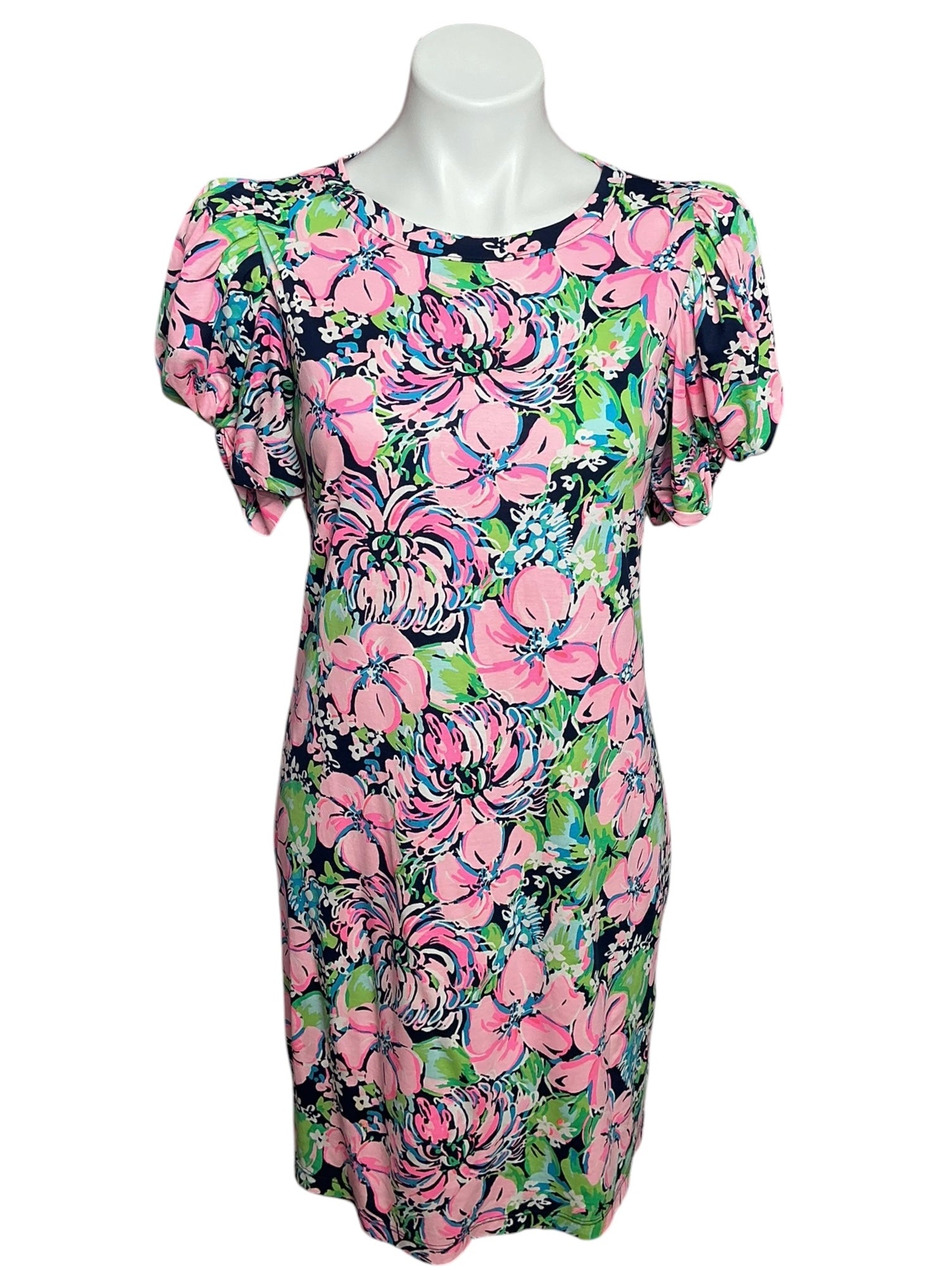 Lilly Pulitzer Anabella Dress High Tide Navy Tall Order - Size S
