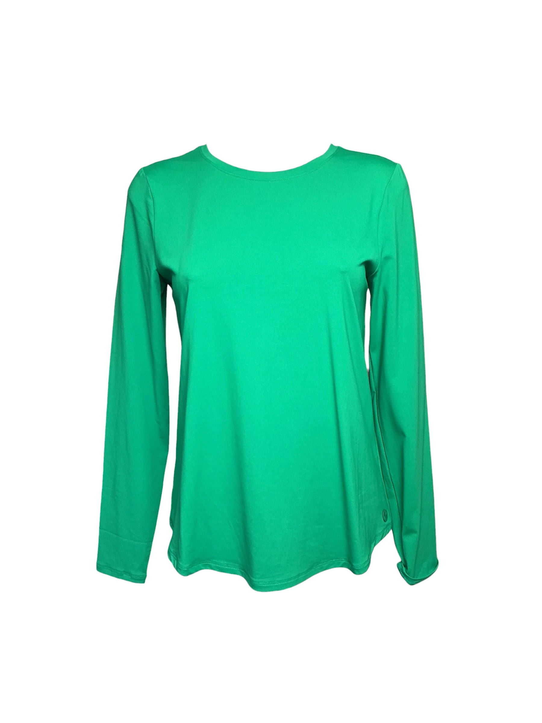 Lilly Pulitzer NWT Westley Long Sleeve Active Tee UPF 50+ - Fiddle Leaf Green - Size XS