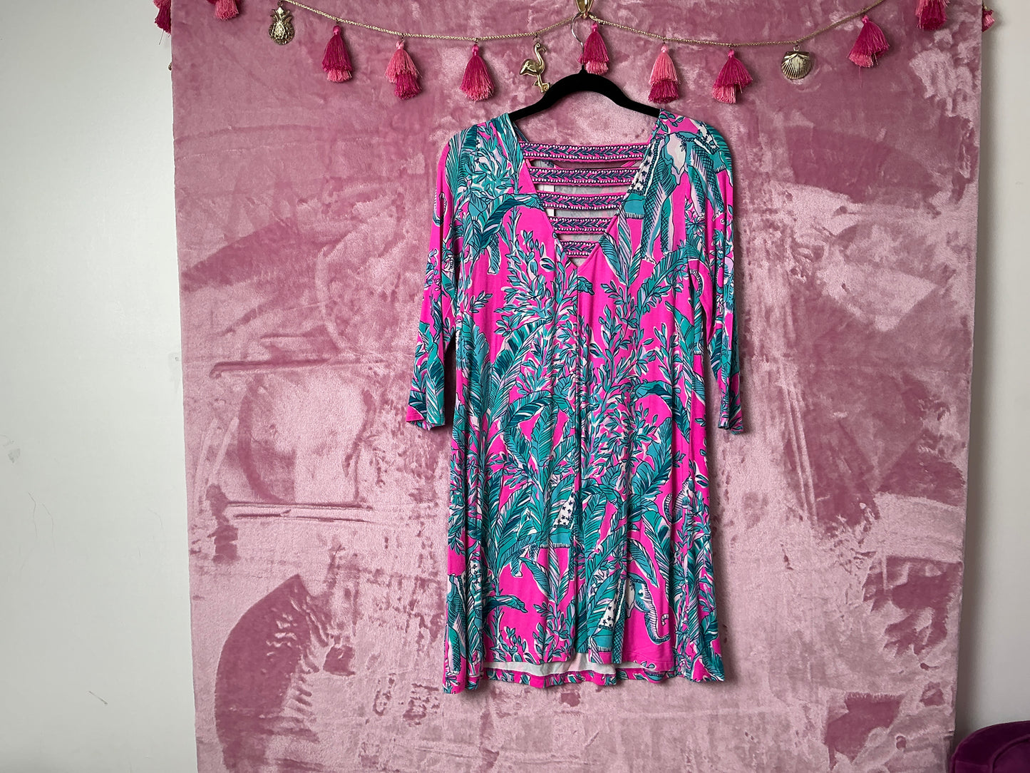 Lilly Pulitzer Ophelia Swing Dress - Pundy Blue La Zebra - Size XS