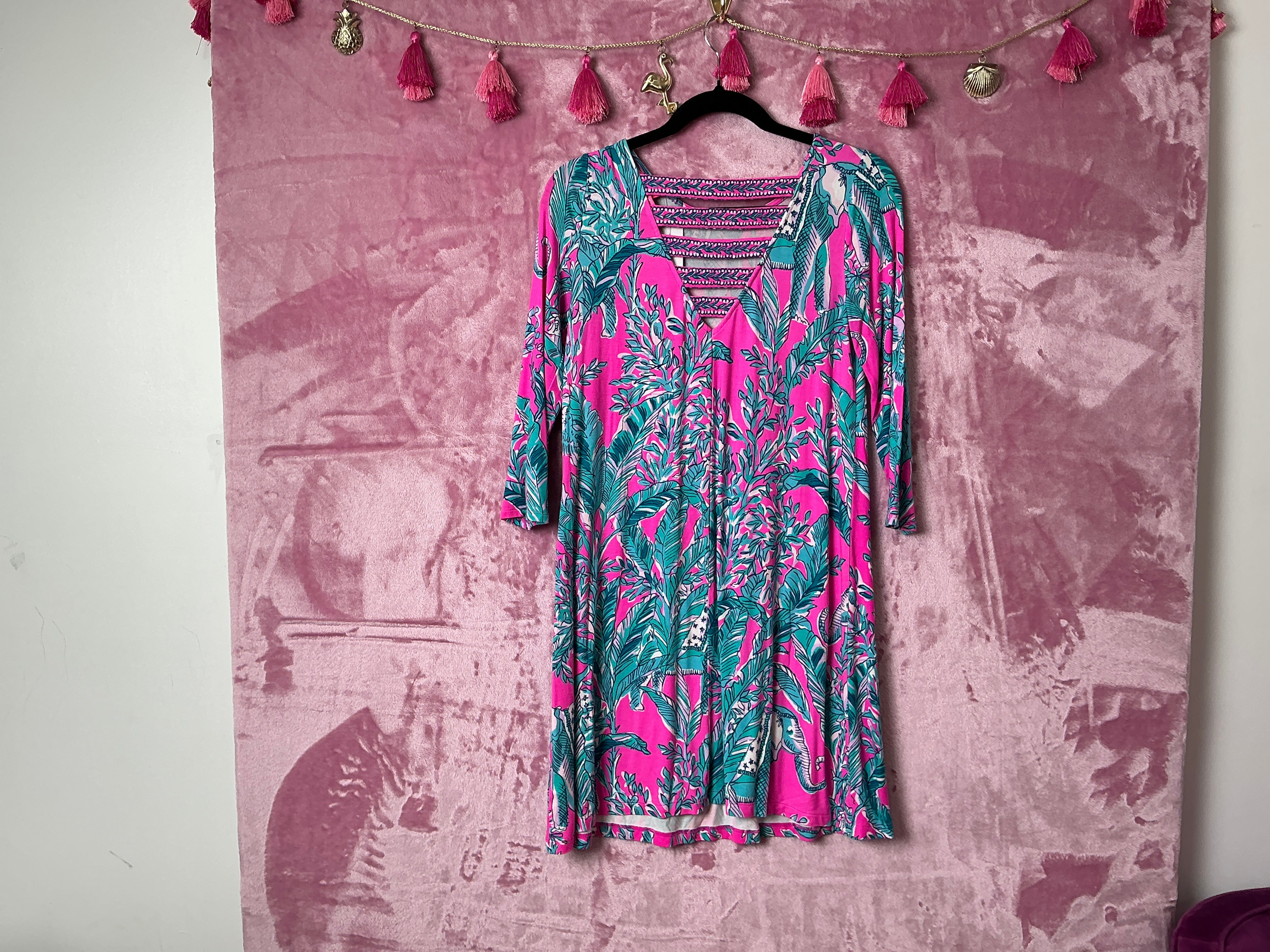 Lilly Pulitzer Ophelia Swing Dress - Pundy Blue La Zebra - Size XS