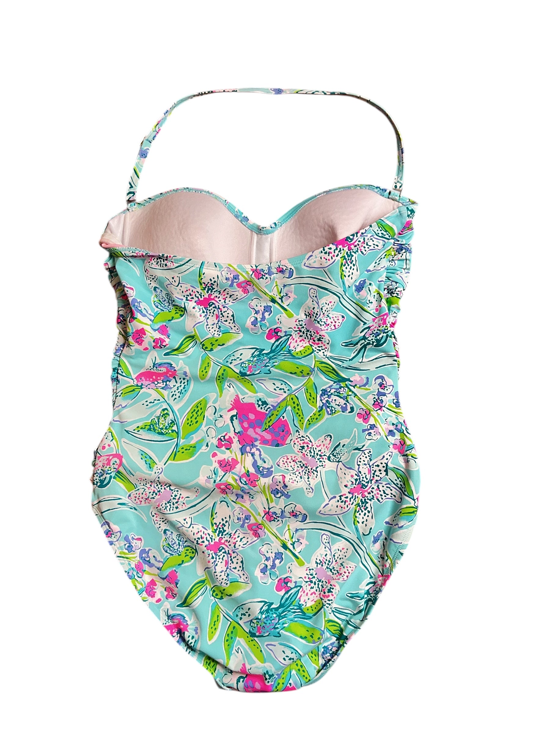 Lilly Pulitzer Jagger One Piece Swimsuit - Blue Floral - Size 14