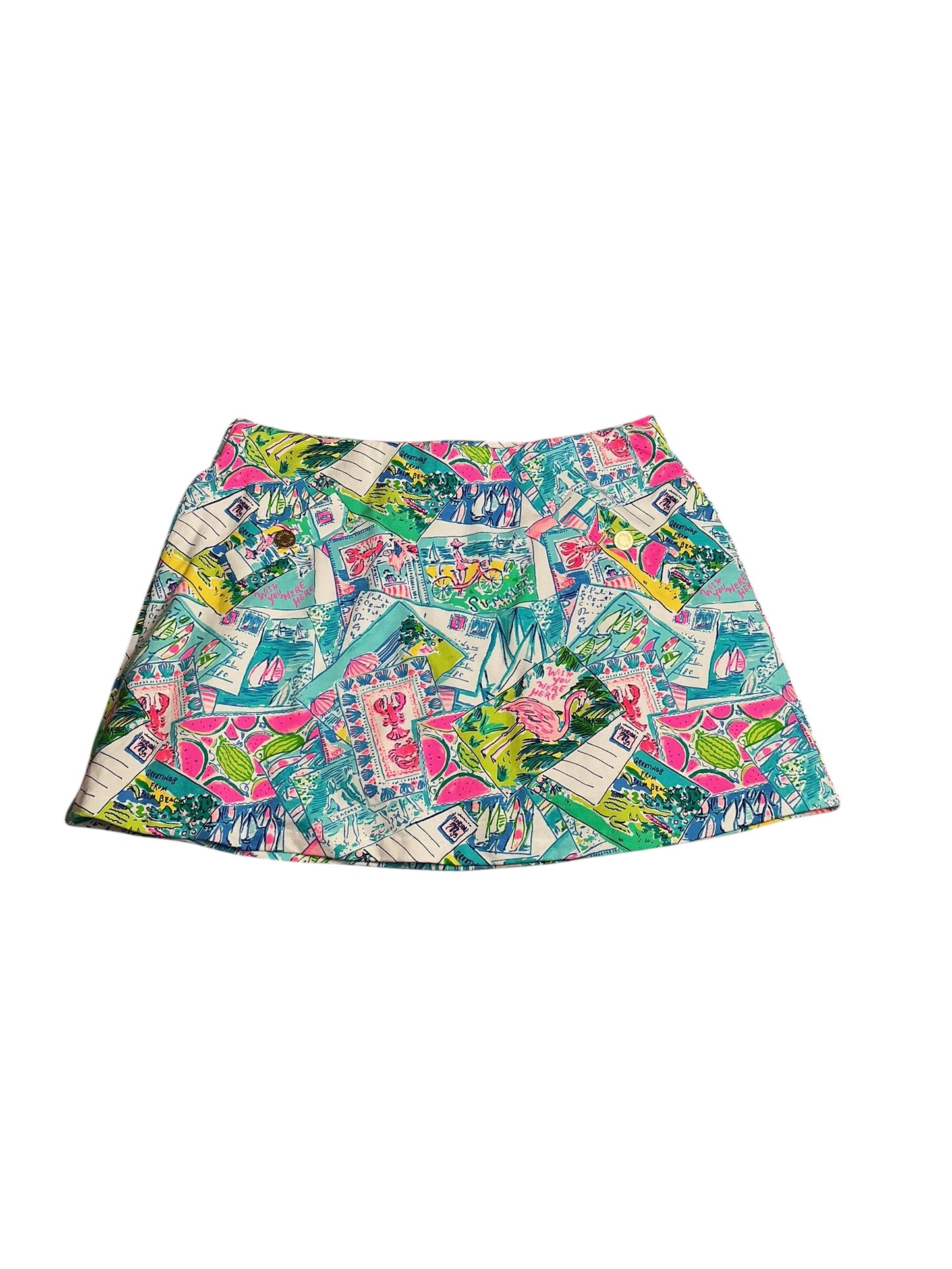 Lilly Pulitzer- Madison Skort Multi Pop Up Wish You Were Here Size M