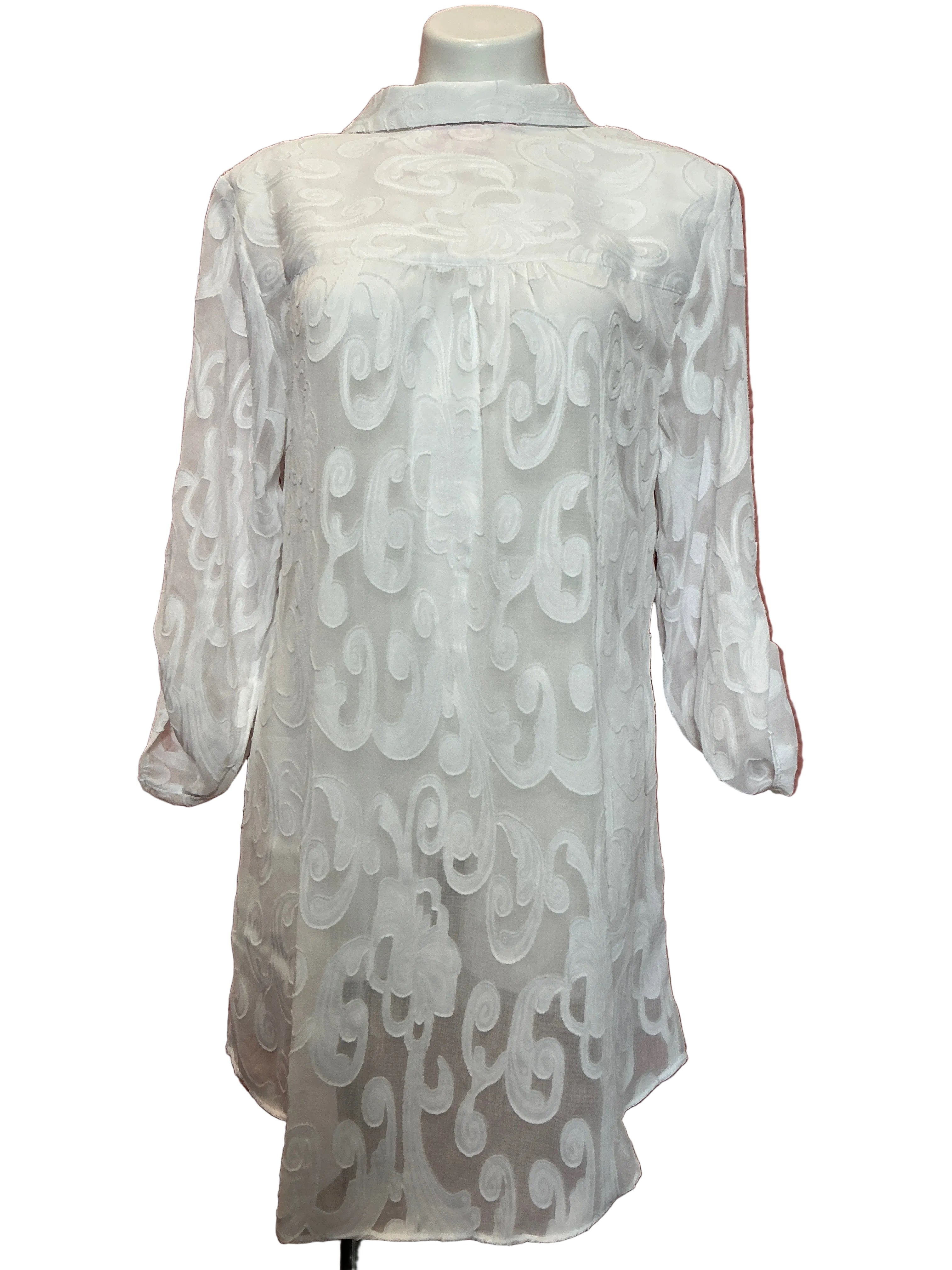 Lilly Pulitzer Natalie Tunic Cover Up Resort White Size M