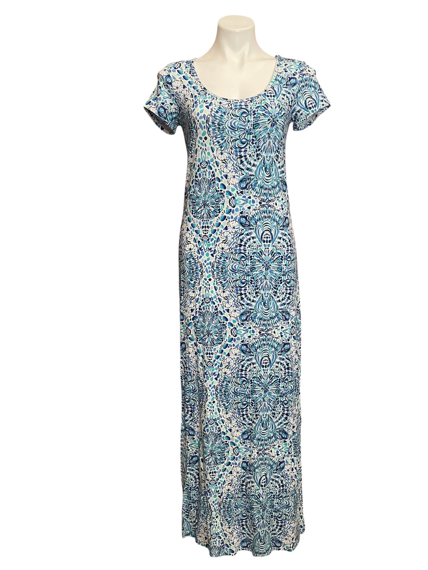 Lilly Pulitzer Wynne Maxi Dress Call My Shell Phone - Size S
