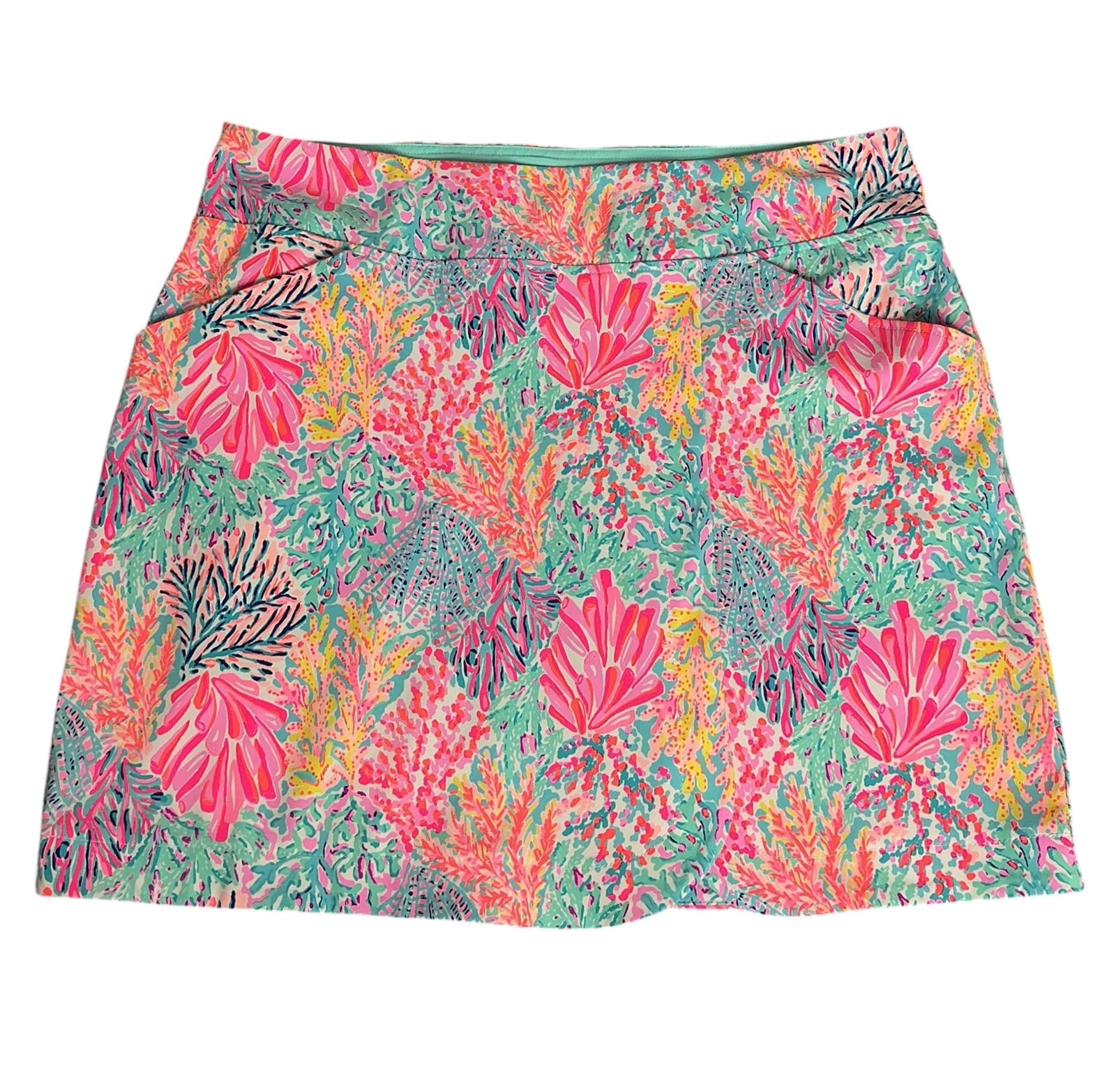 Lilly Pulitzer Luxletic Monica Skort UPF 50+ Multi Splashdance Golf - Size 14