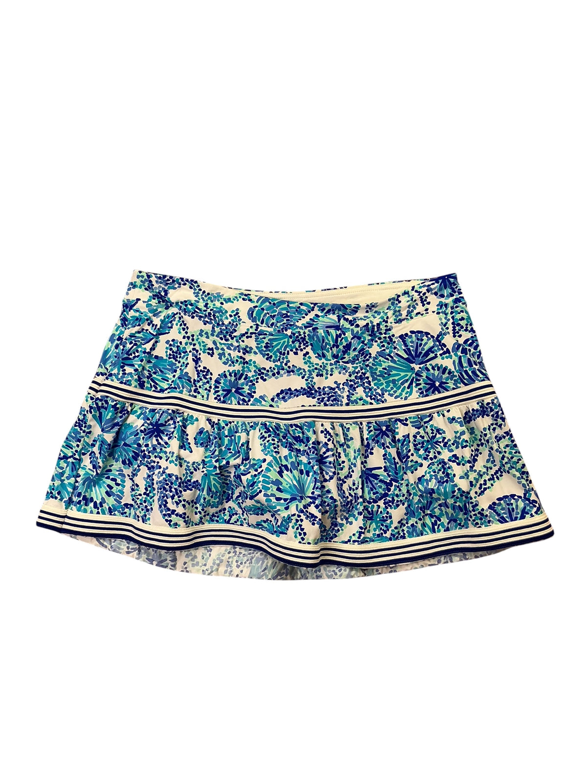 Lilly Pulitzer Dara Skort UPF 50+ Turquoise Oasis Shell Me You Love Me - Size L