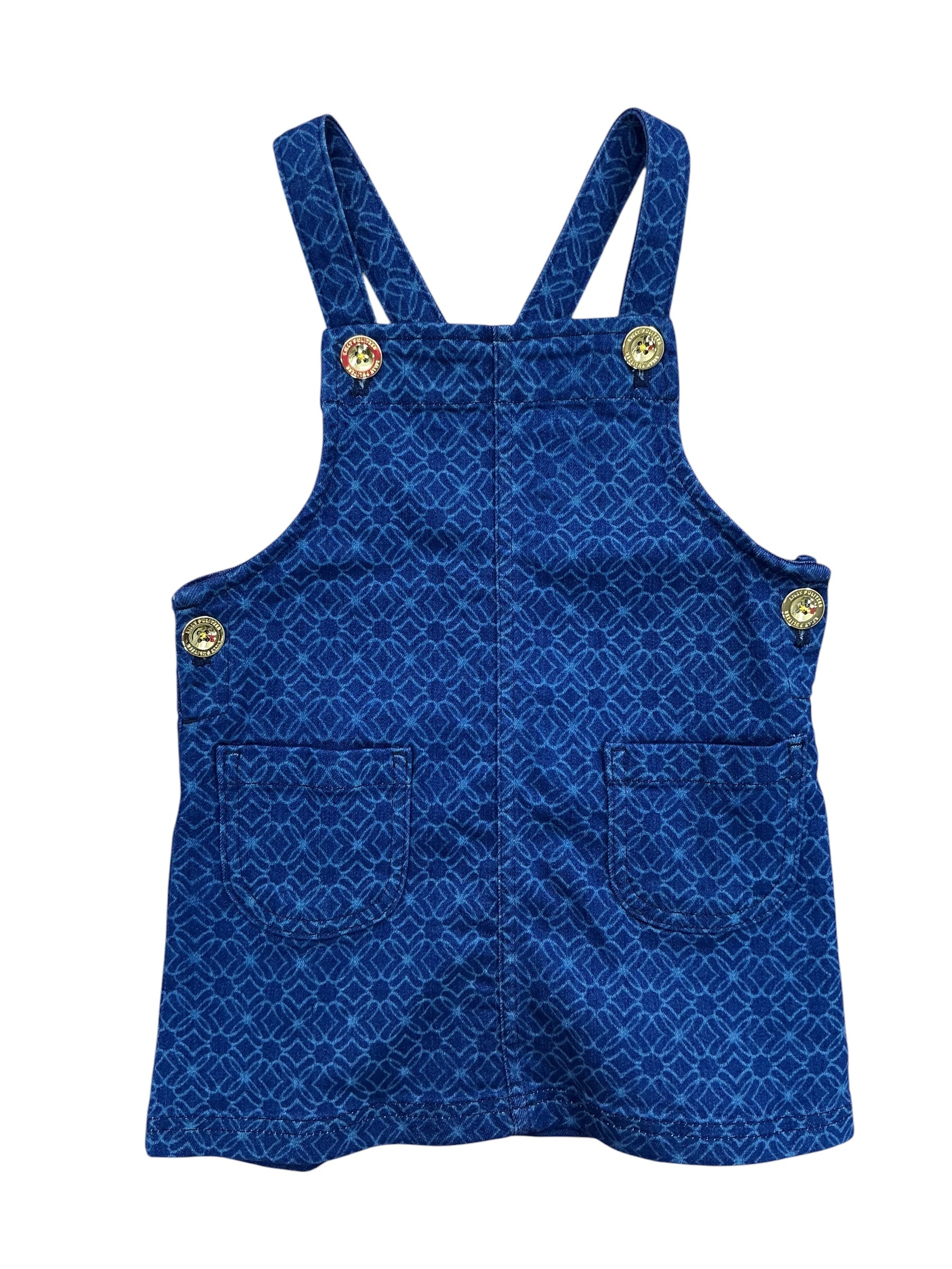 Lilly Pulitzer NWT Girls Kids Varney Overall Dress Dark Wash - Size 3