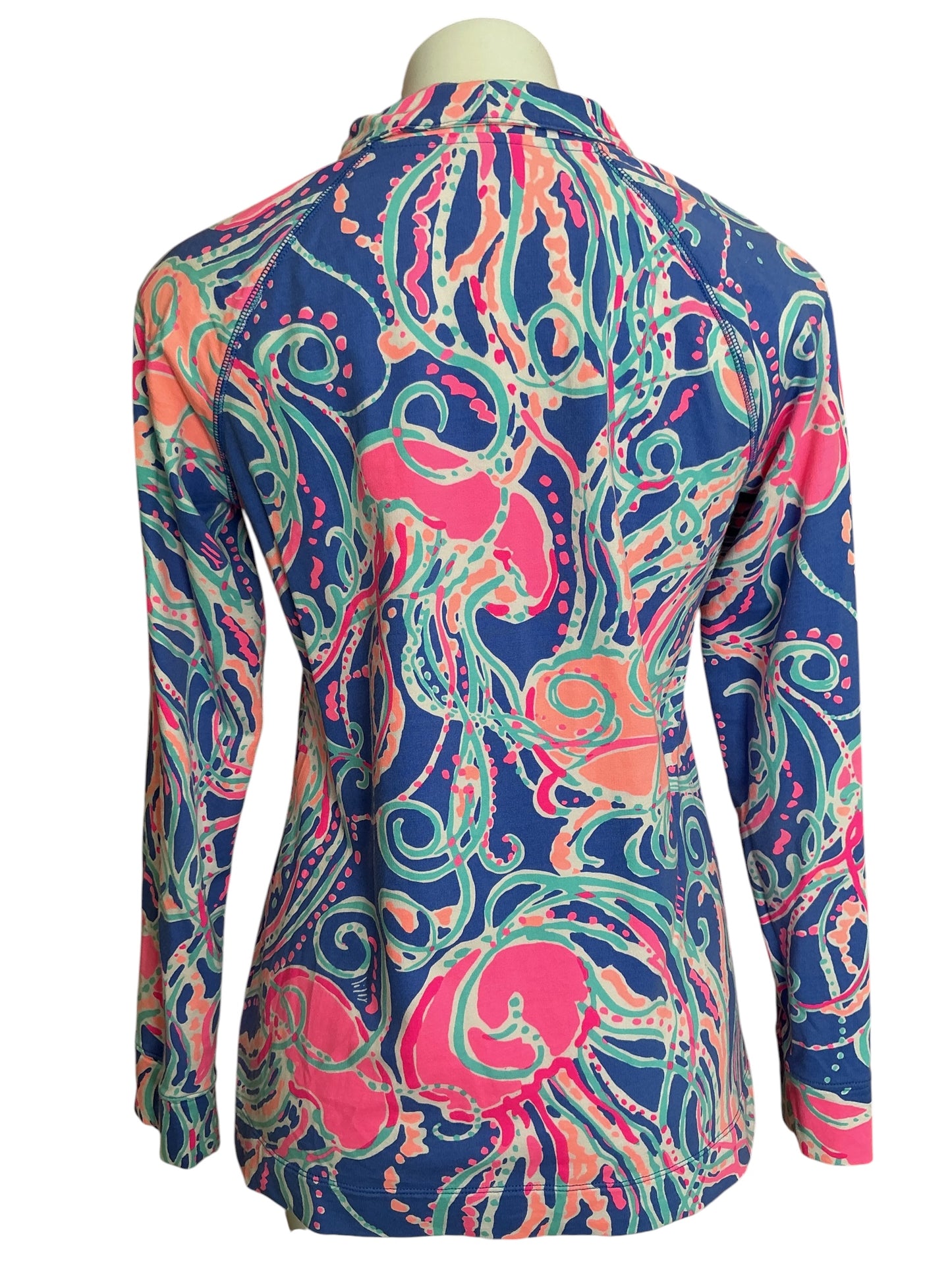 Lilly Pulitzer Captain Popover Top Jellies Be Jamming - Size M