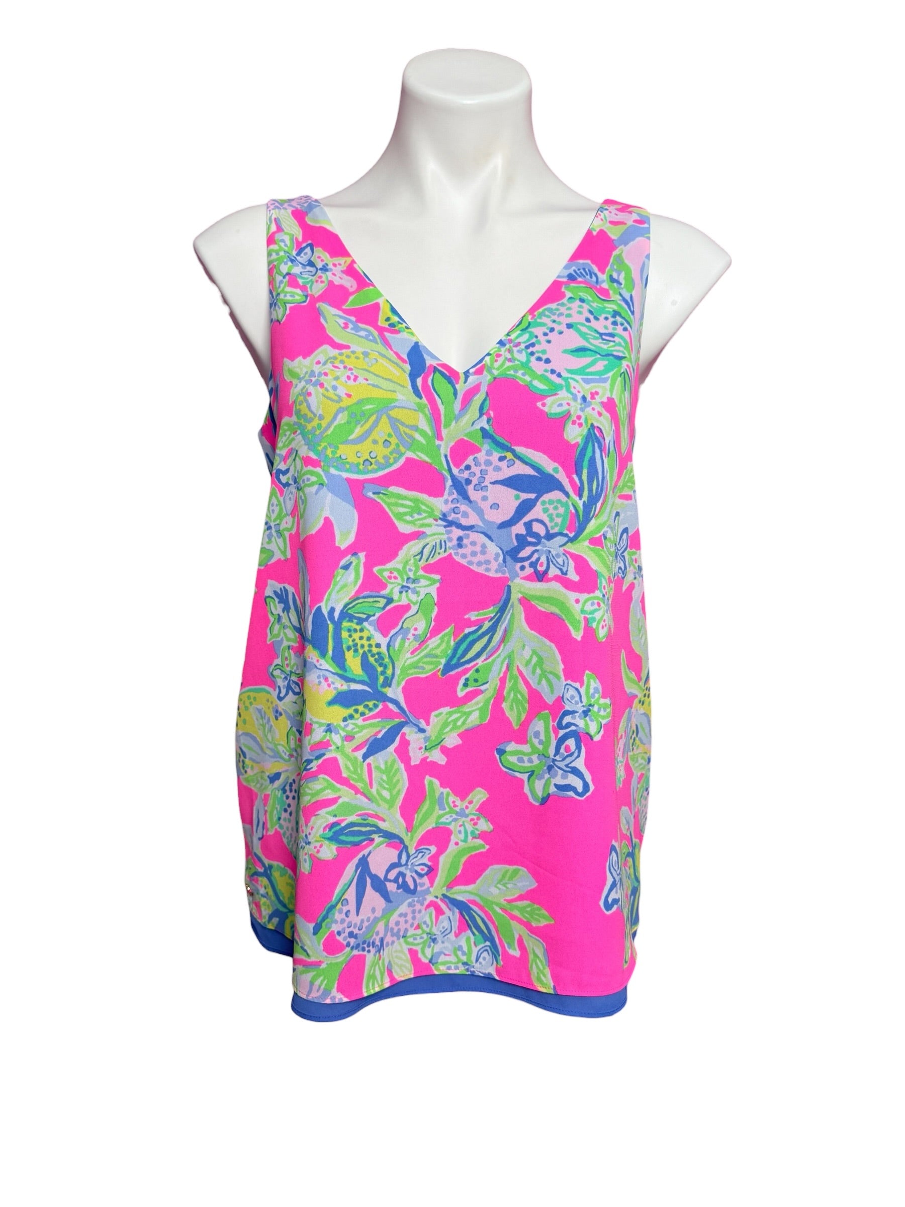 Lilly Pulitzer Florin Reversible Top, Peony For Your Thought Size S