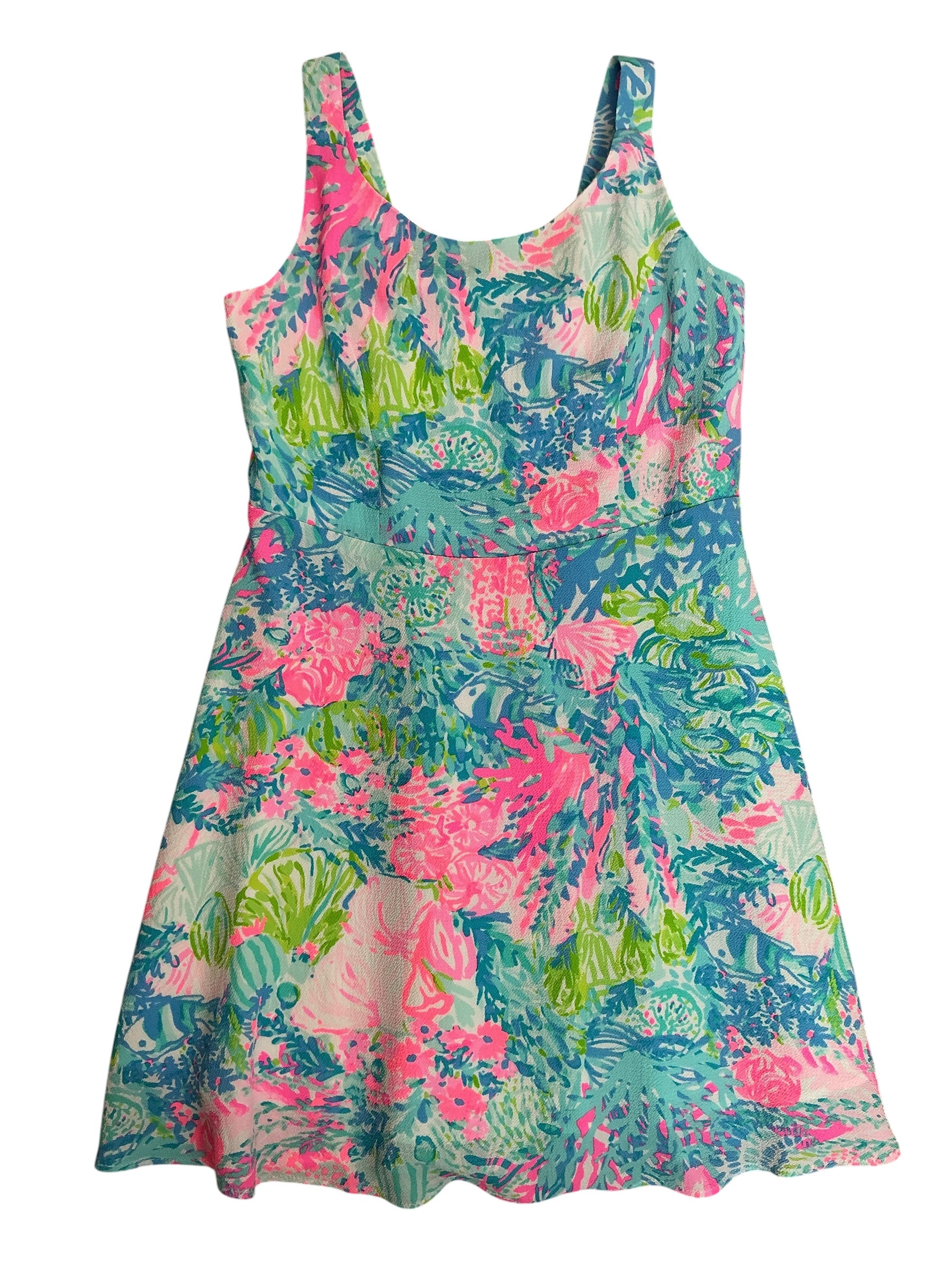 Lilly Pulitzer Kids Girls Daffodil Dress Fished My Wish - Size 10