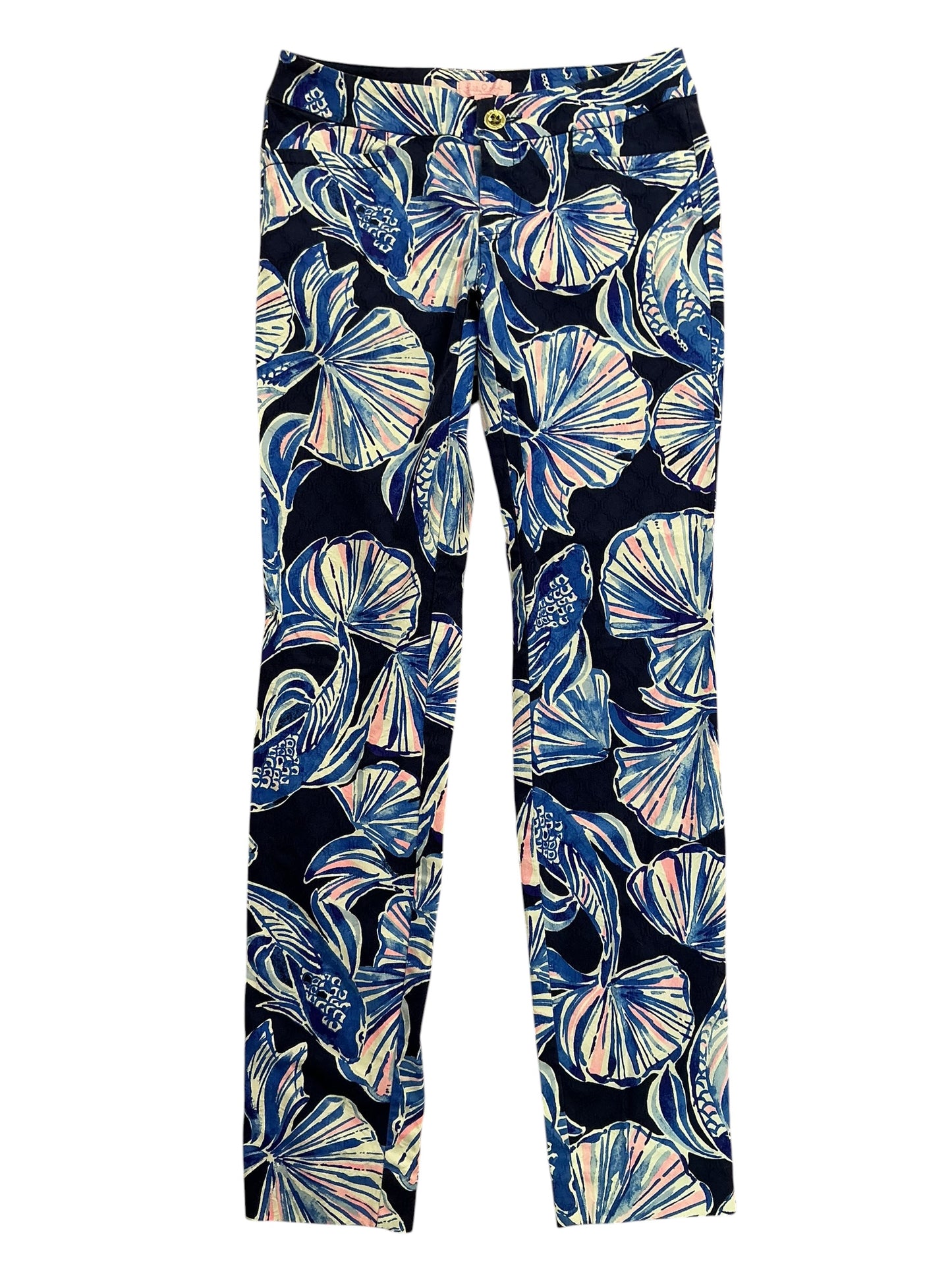 Lilly Pulitzer Kelly Skinny Ankle Pants In Reel Life - Size 00