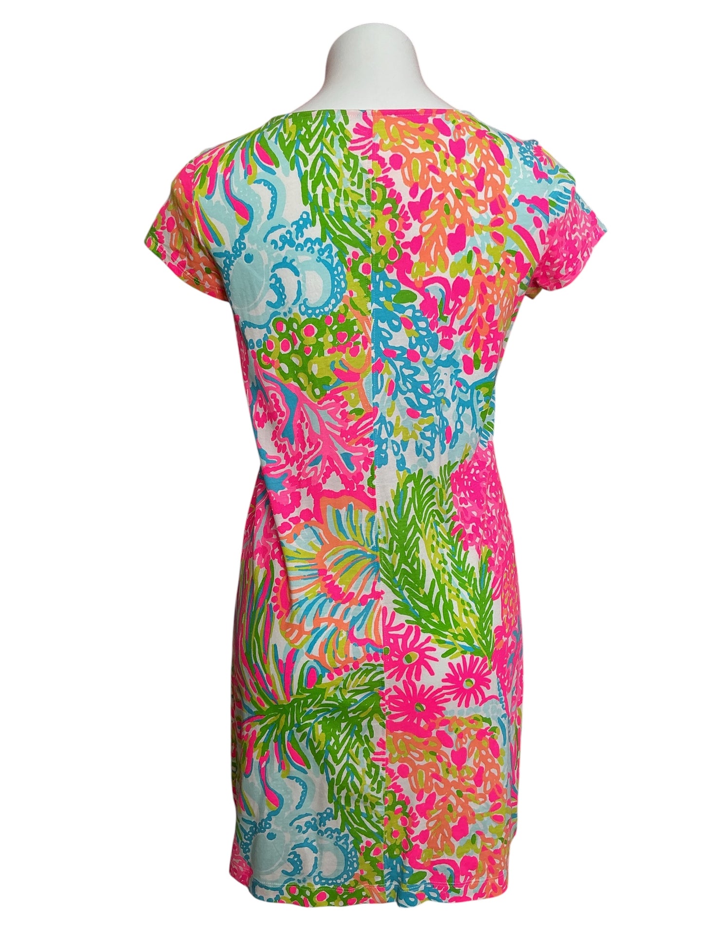 Lilly Pulitzer Brewster T Shirt Dress More Lovers Coral - Size S