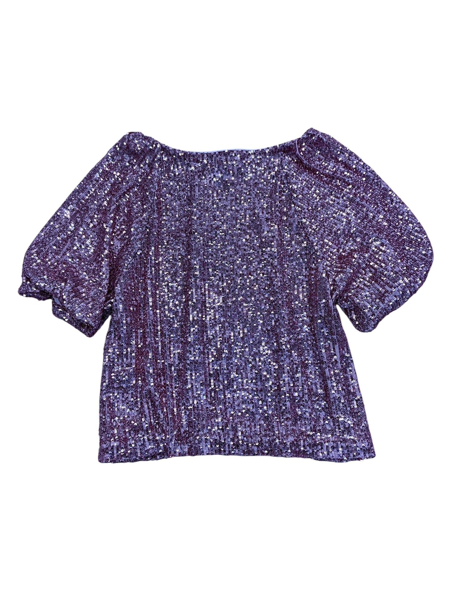 Lilly Pulitzer Cressida Sequin Knit Top Conch Shell Pink Treasure Box - Size XXS