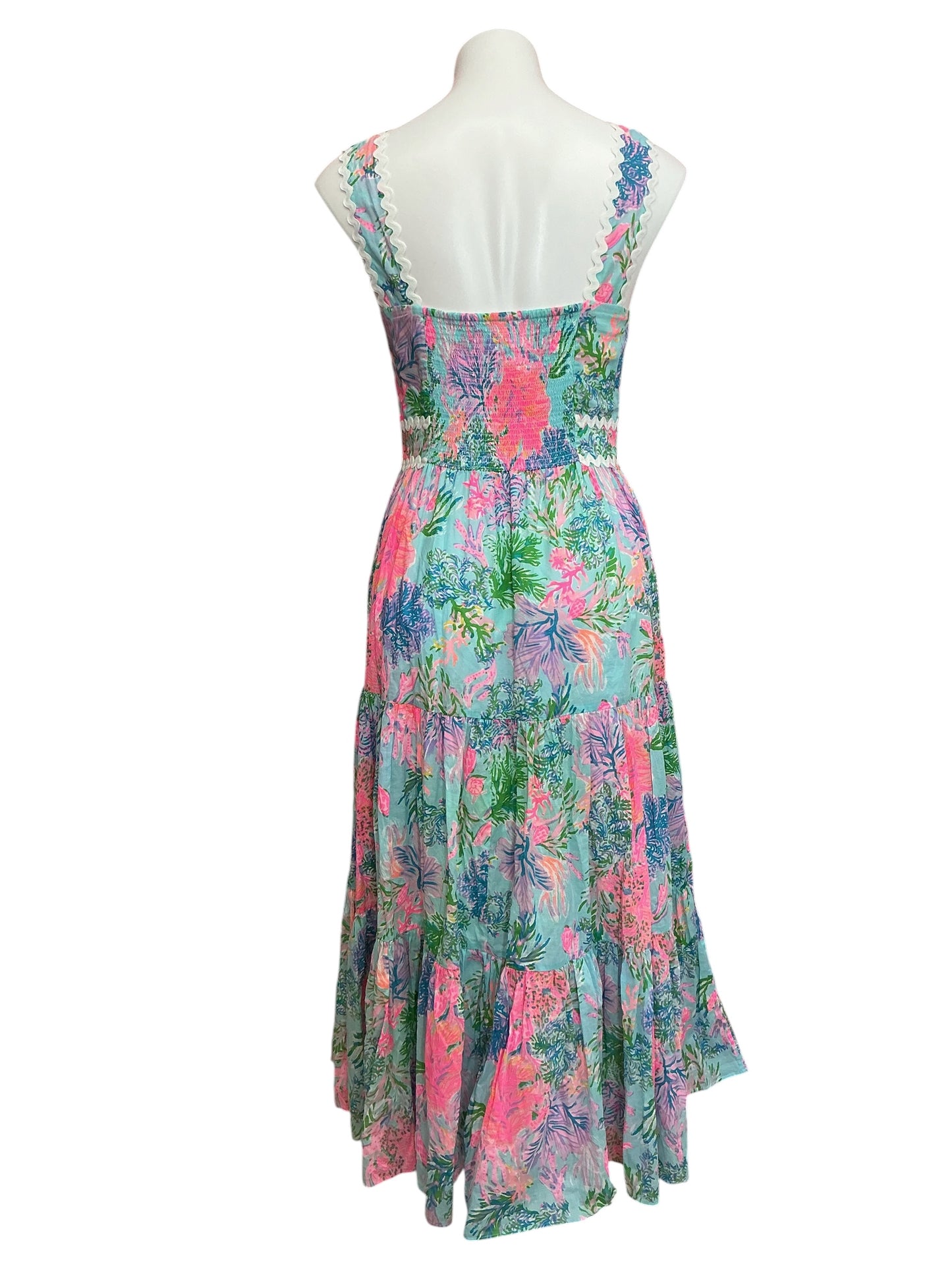 Lilly Pulitzer Pollie Midi Dress Cay To My Heart - Size 2
