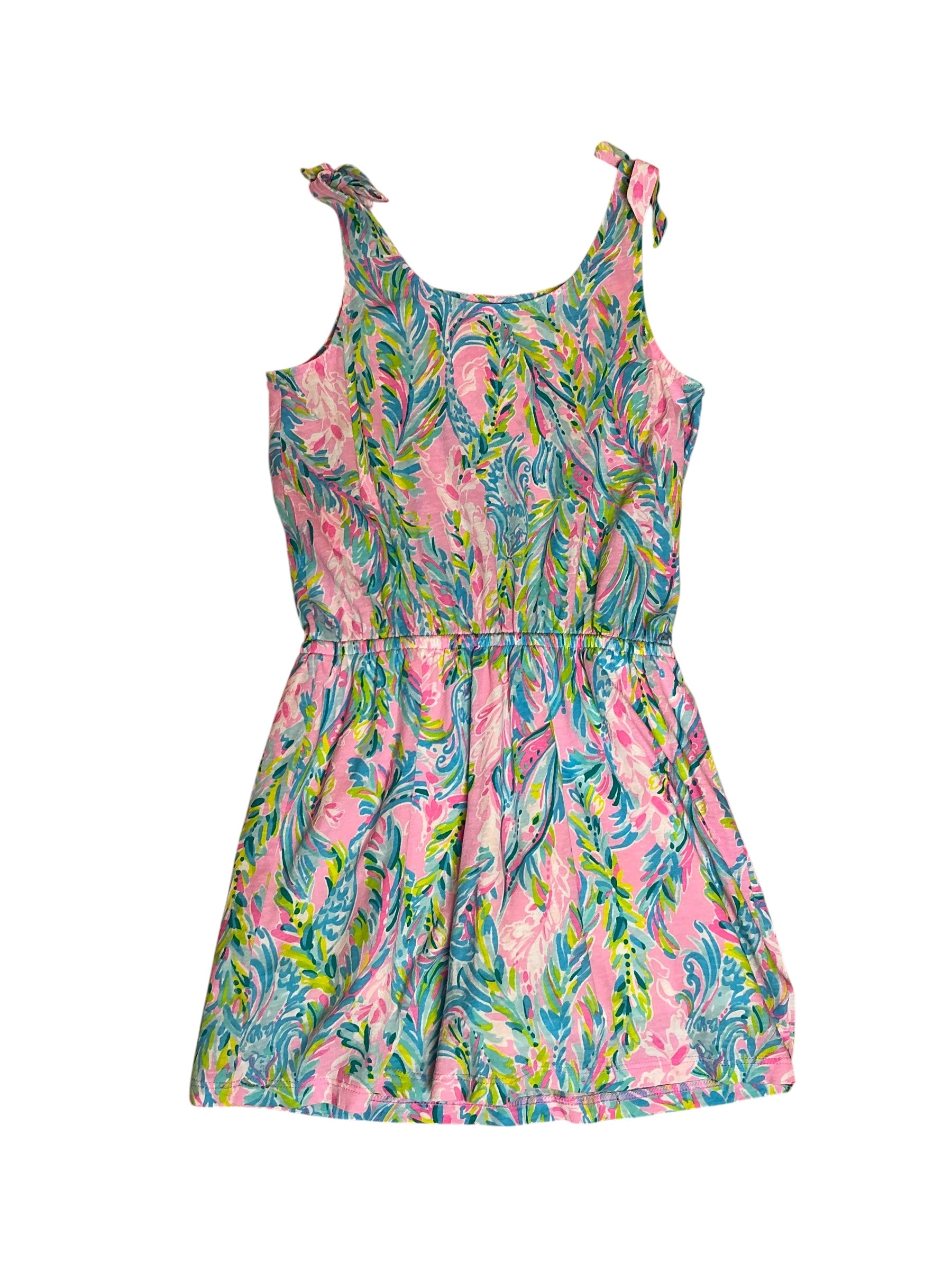 Lilly Pulitzer Girls Sundari Romper Multi Unicorn of the Sea - Size Lilly Pulitzer